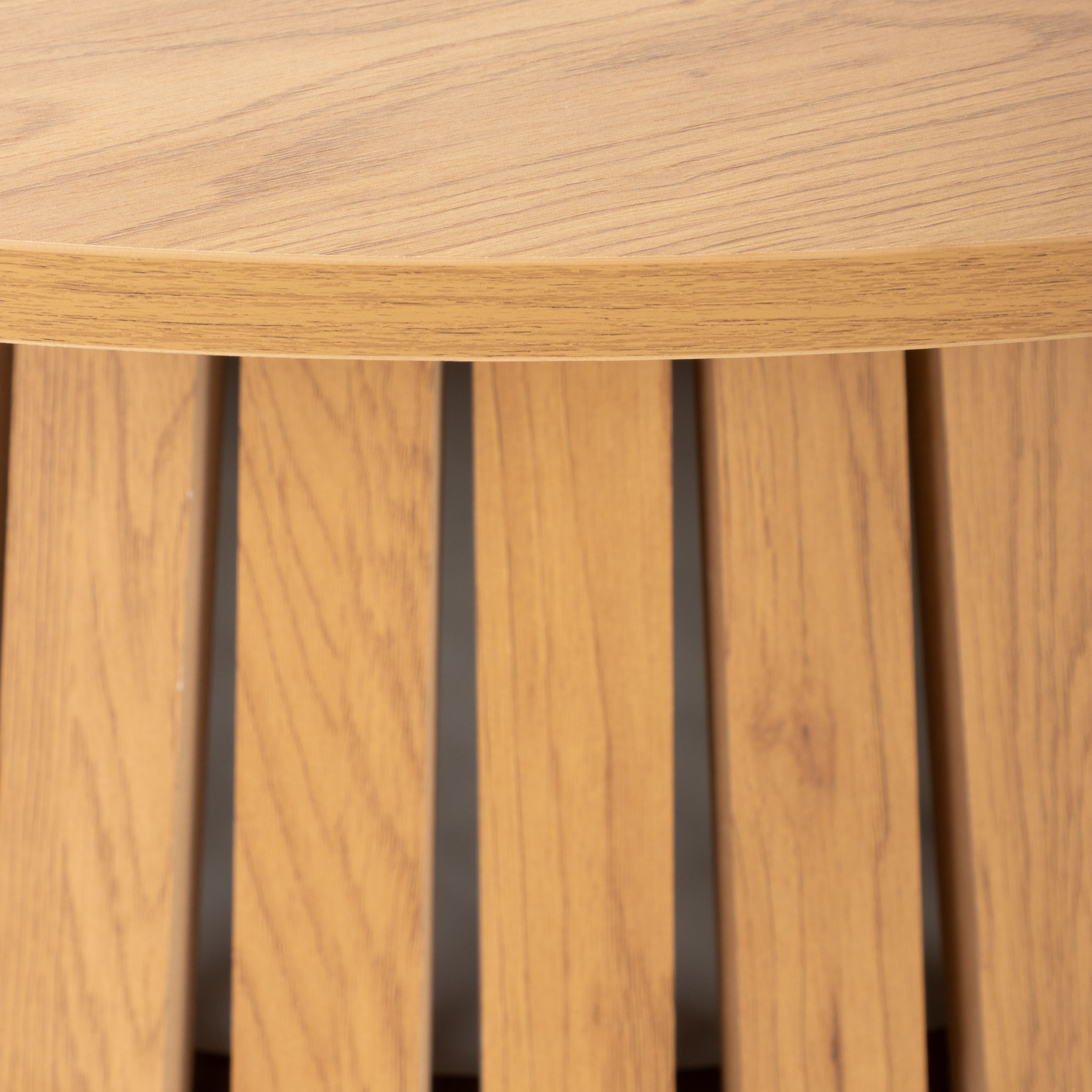 Ambrose Round Coffee Table KD, Wild Oak