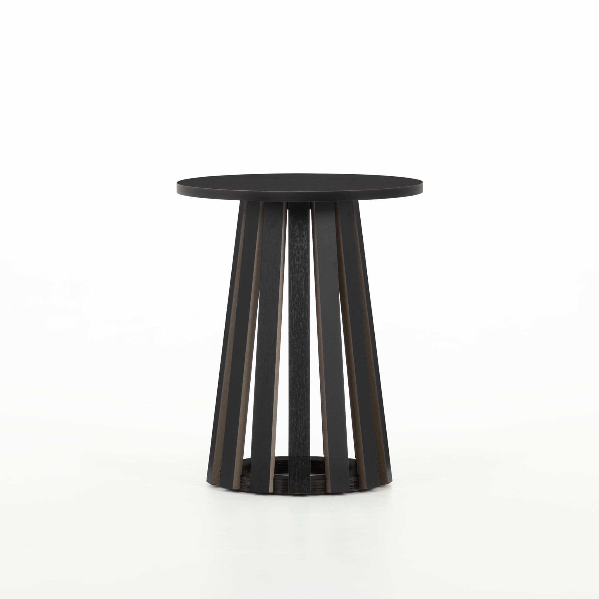 Ambrose Round Side Table KD, Black