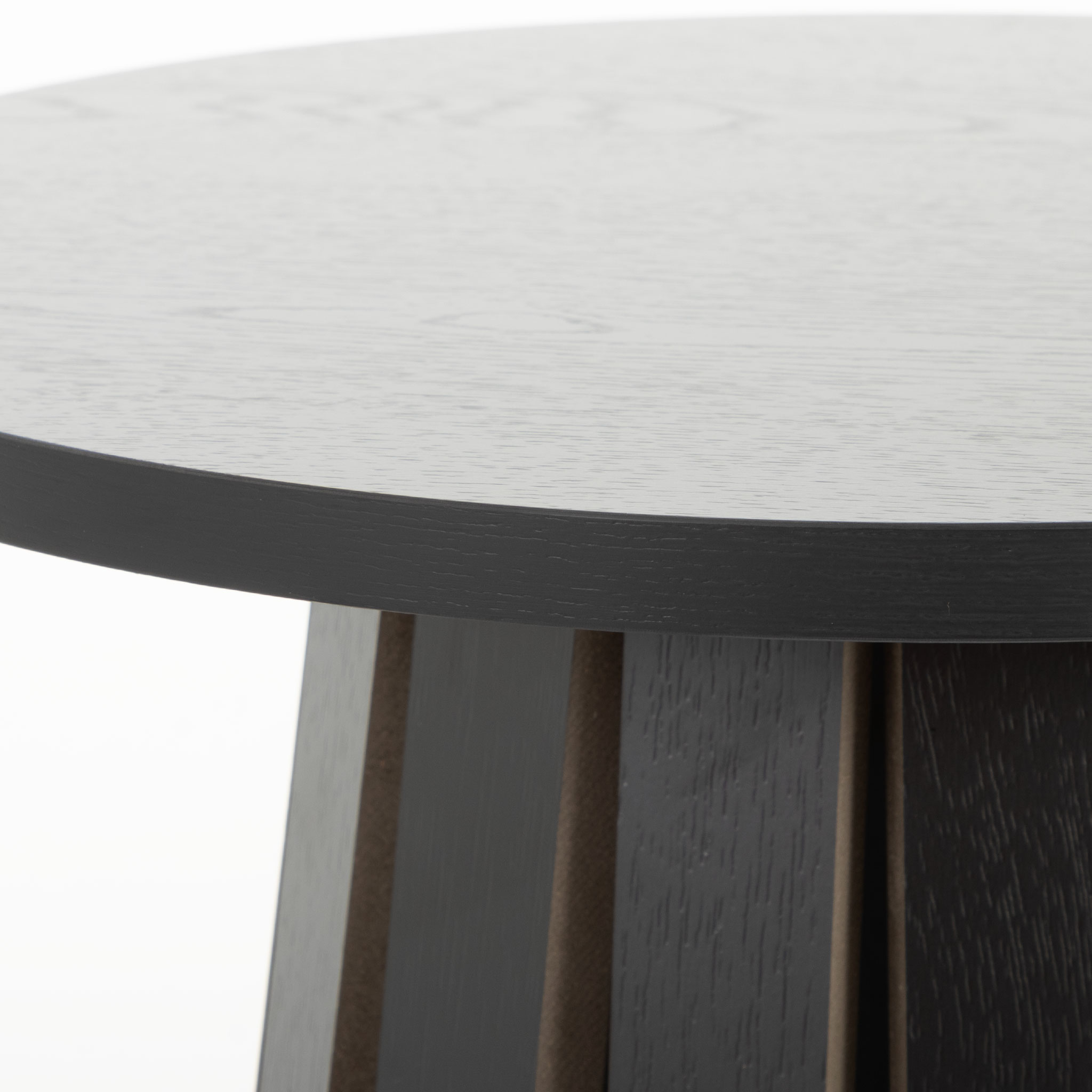 Ambrose Round Side Table KD, Black