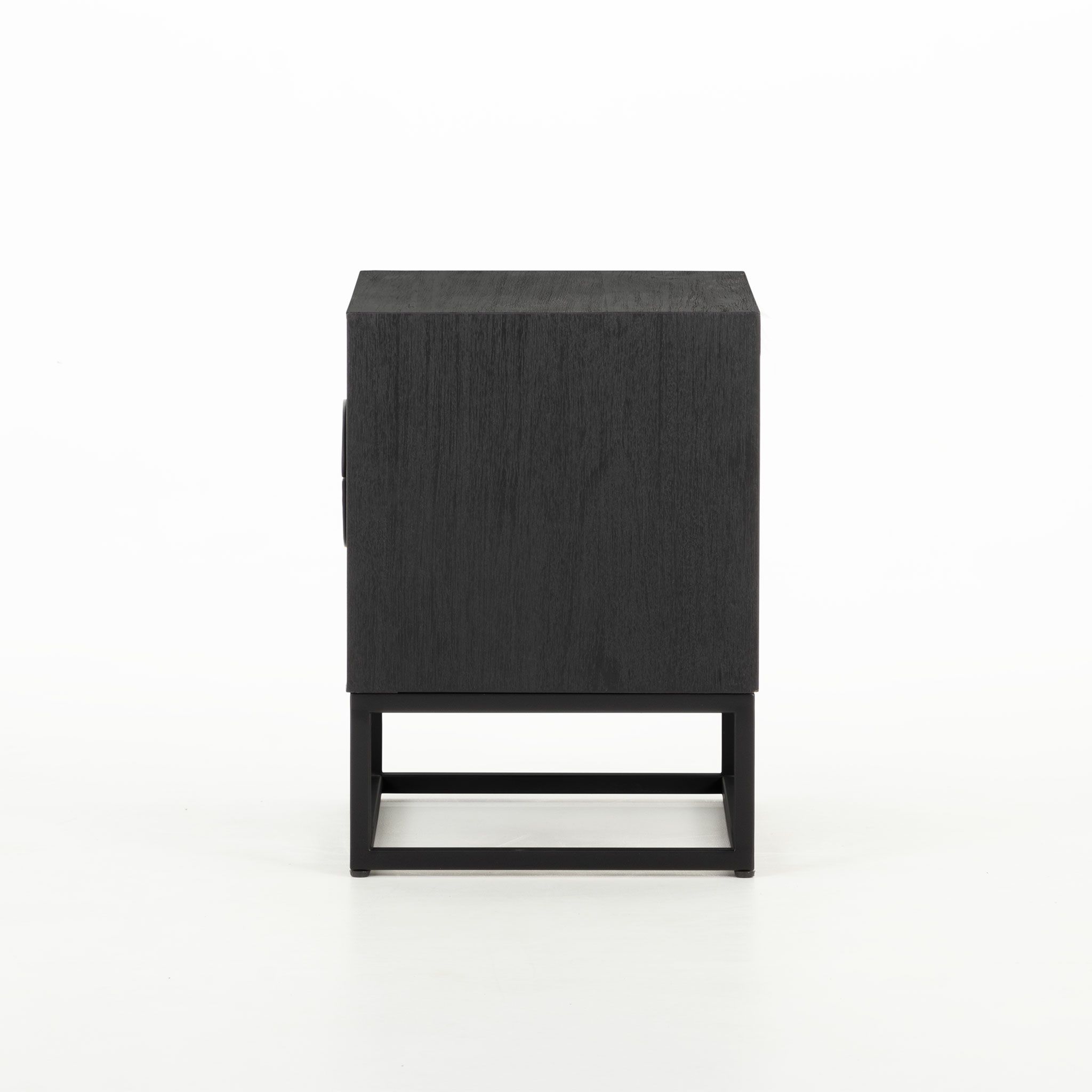 Anya 2 Drawer Bedside, Black