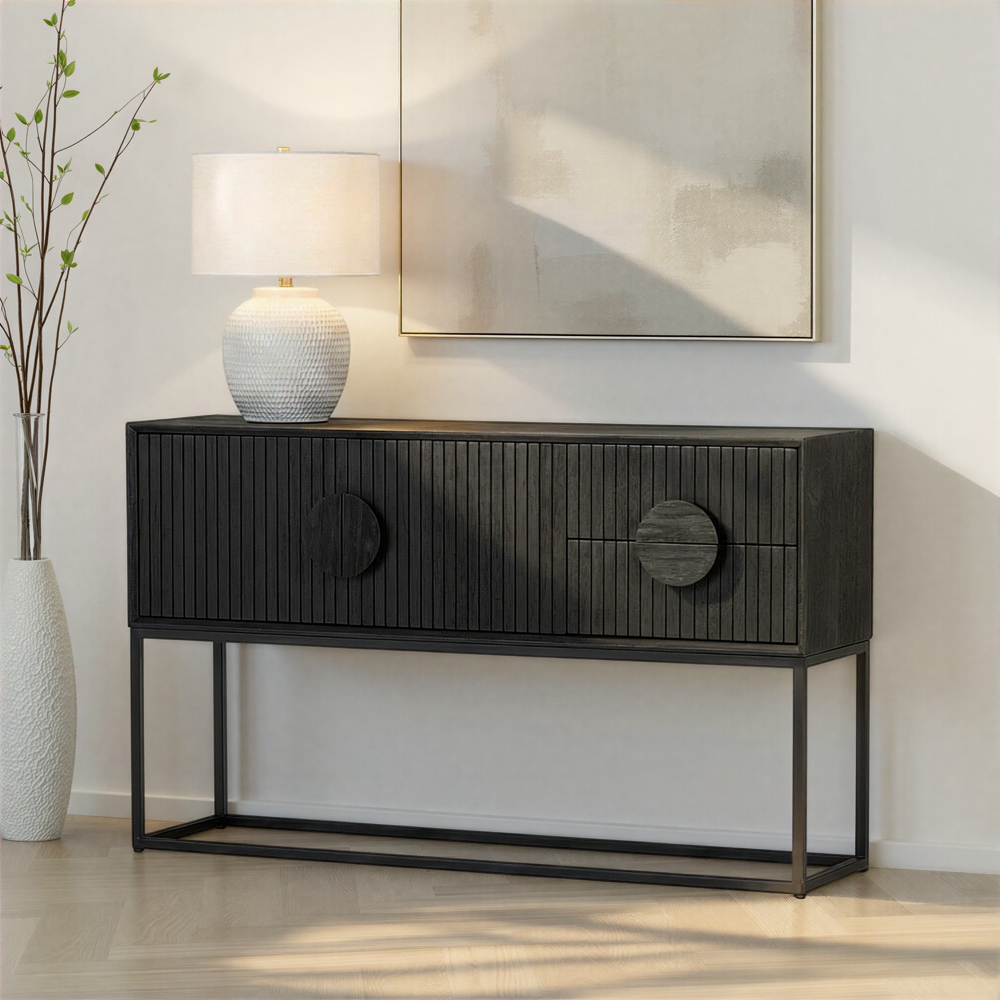 Anya Console Table, Black