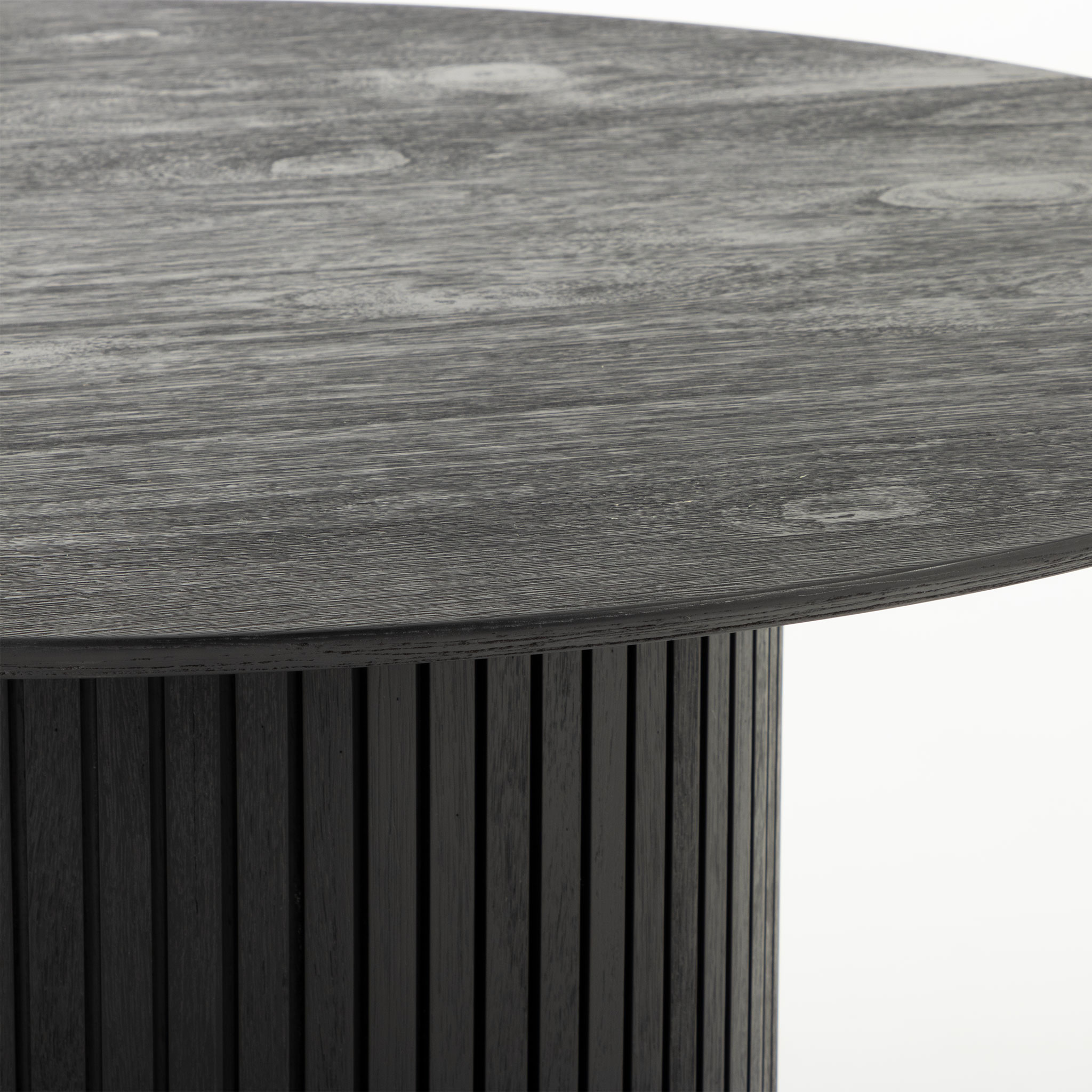 Anya Round Dining Table - W120, Black