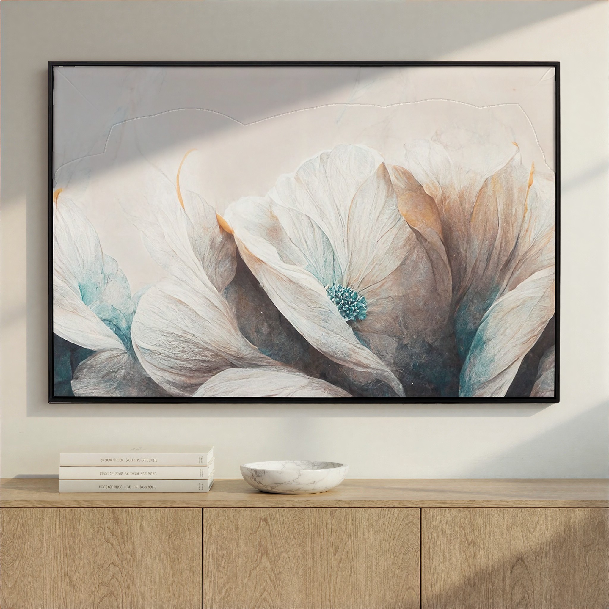 Framed Canvas Indigo Veil - 120 x 80cm