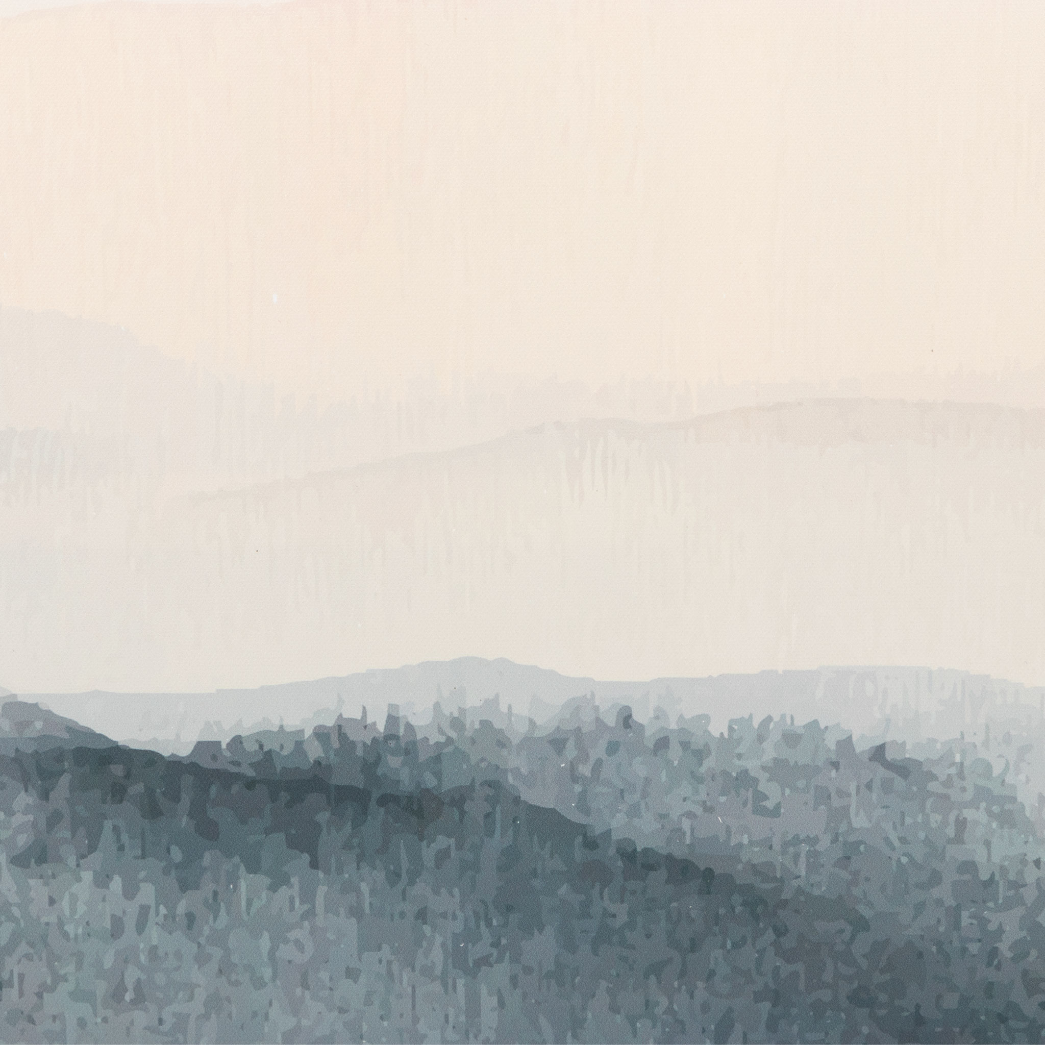 Framed Canvas Mistfall - 120 x 80cm