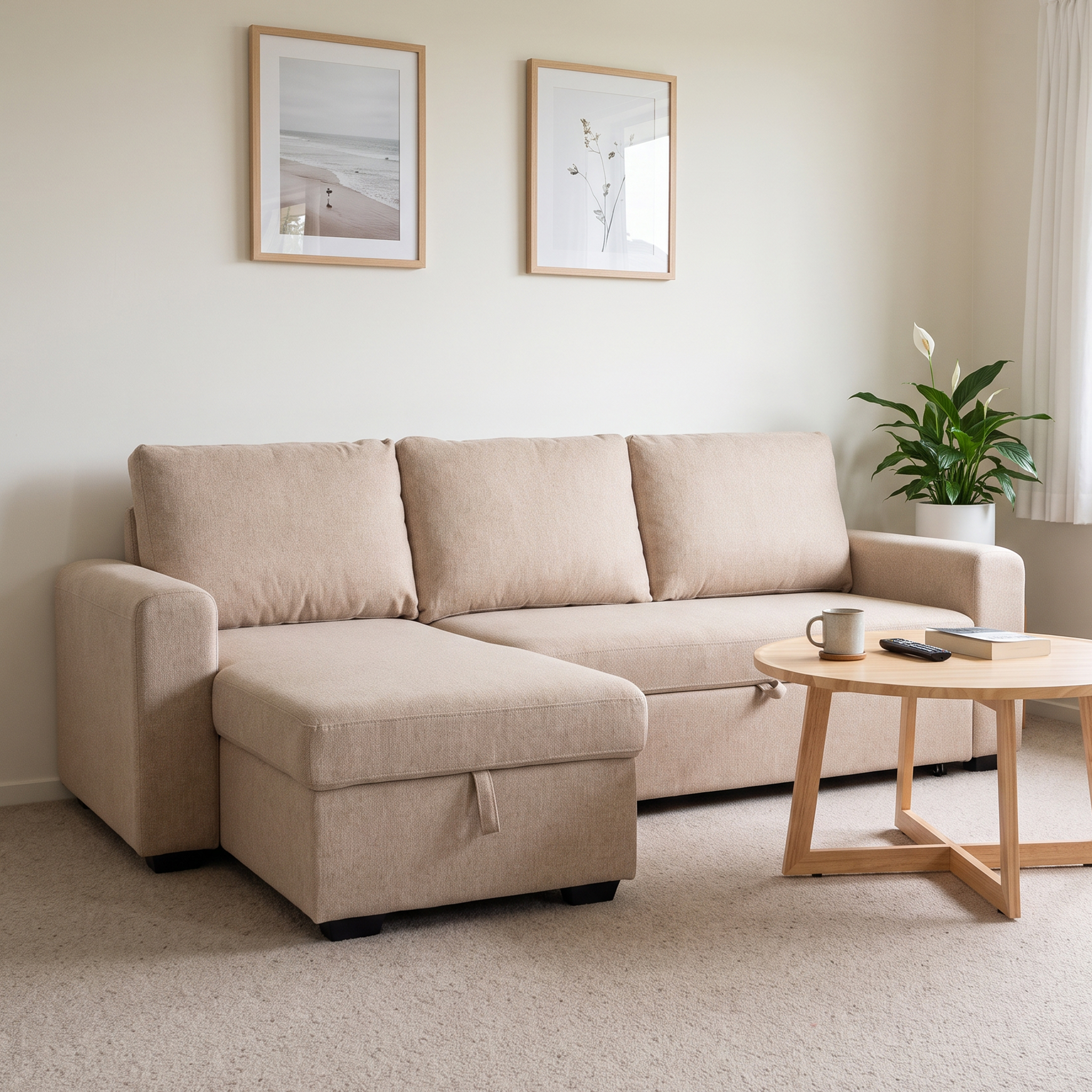 Boston Sofa Bed, Beige