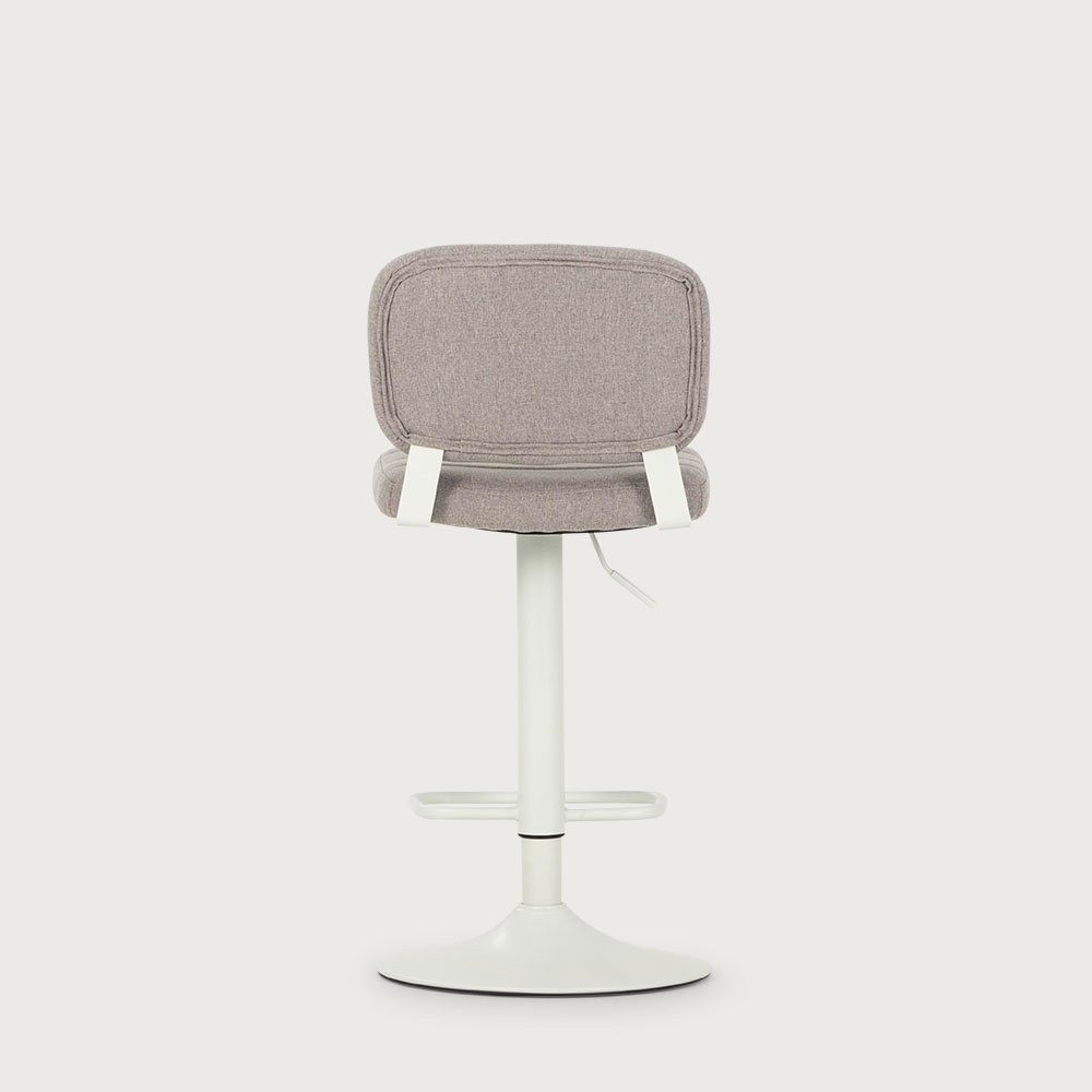 Dante Gaslift Barstool, Grey/White