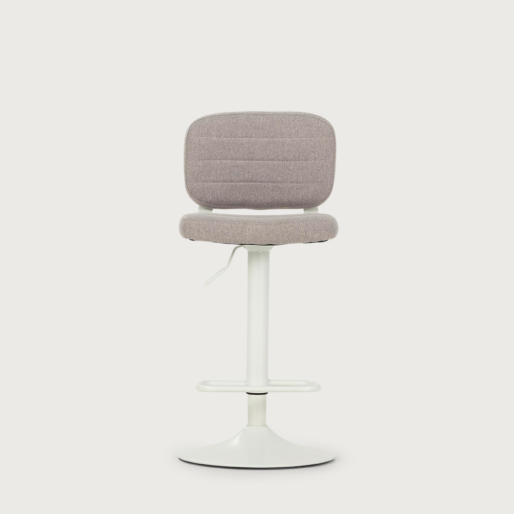 Dante Gaslift Barstool, Grey/White