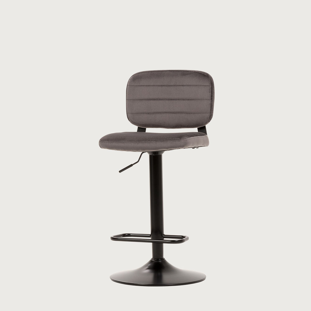 Dante Gaslift Barstool, Grey/Black