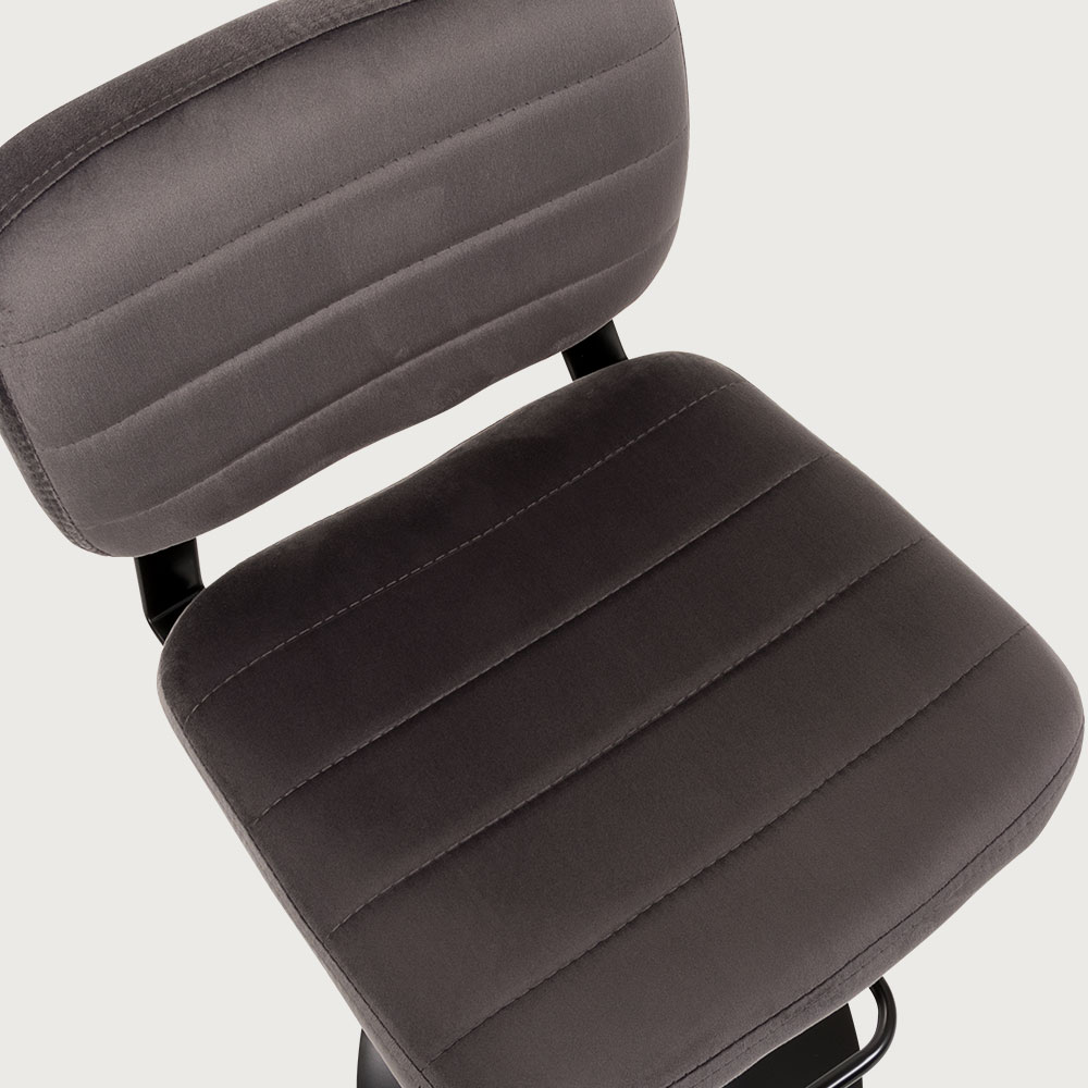 Dante Gaslift Barstool, Grey/Black