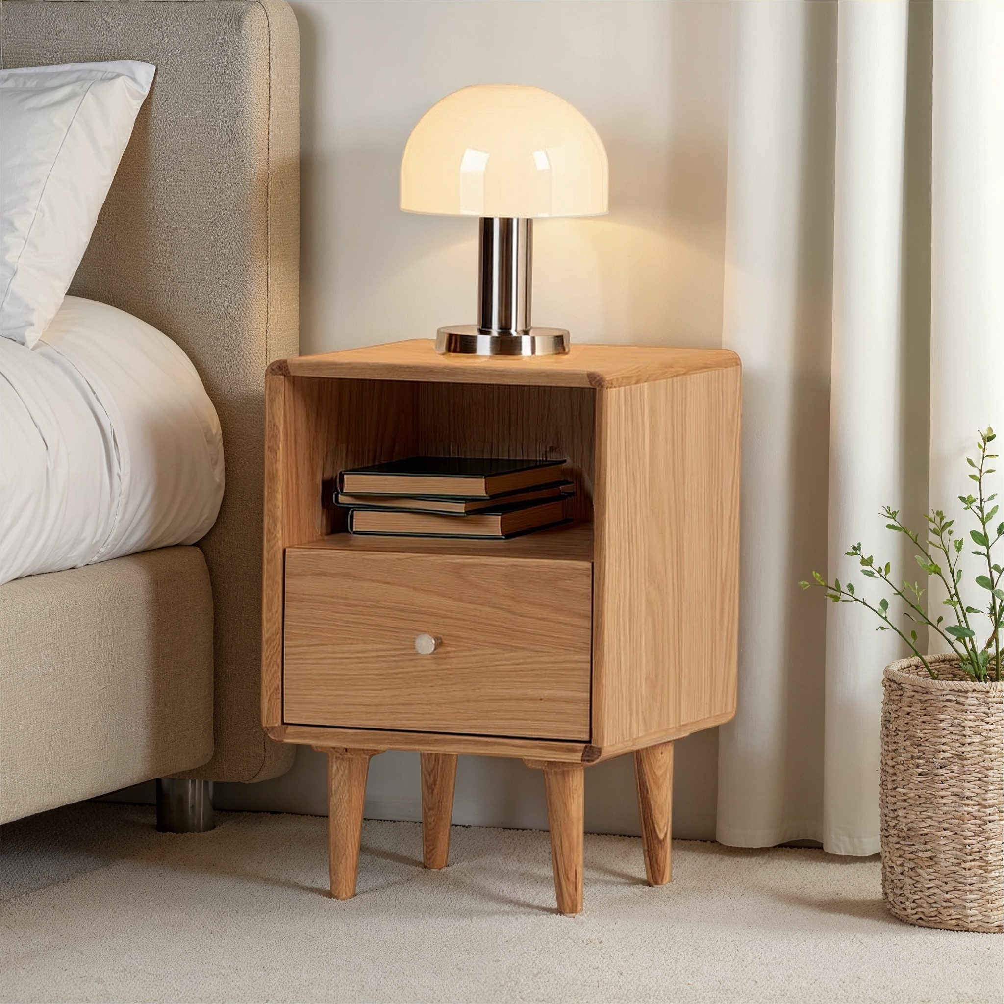 Nordic 1 Drawer Bedside