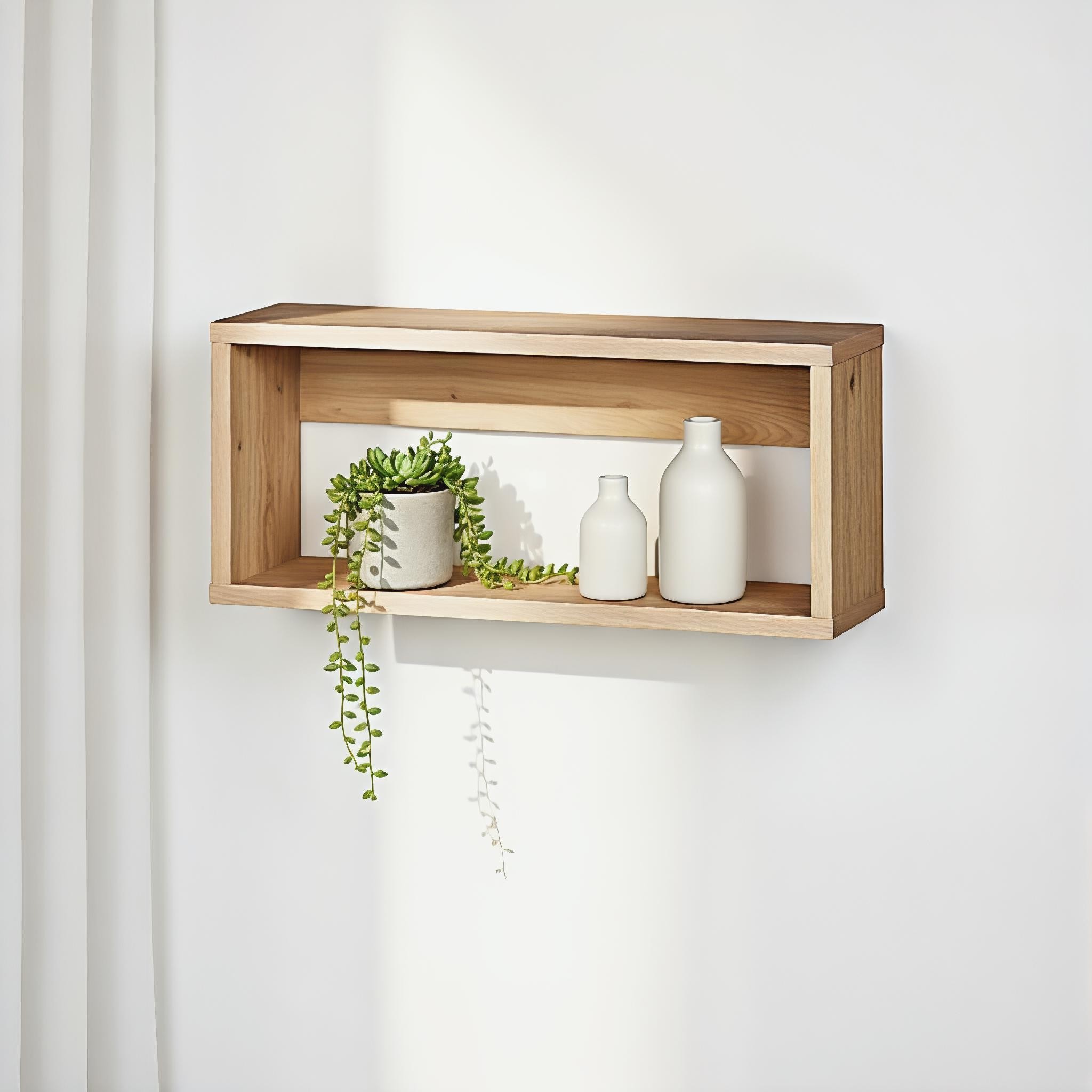 Cubx Wall Hung Shelf, Oak