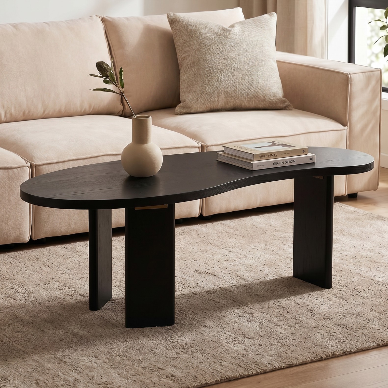 Renee Coffee Table KD - W120, Black