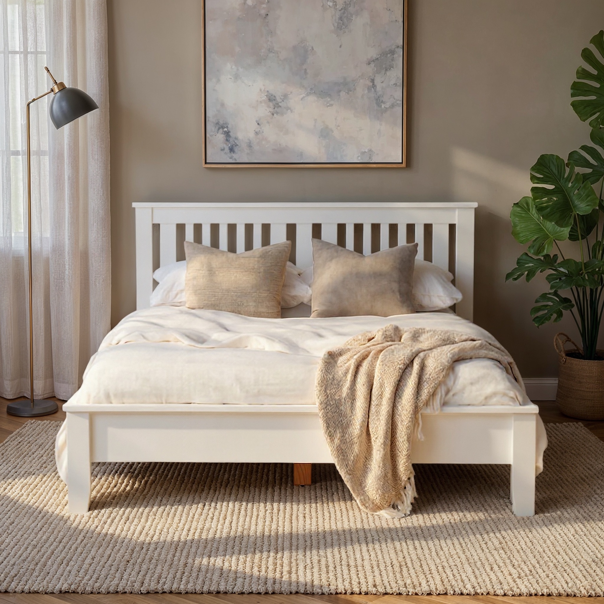 Chelsea Queen Bed Frame, White