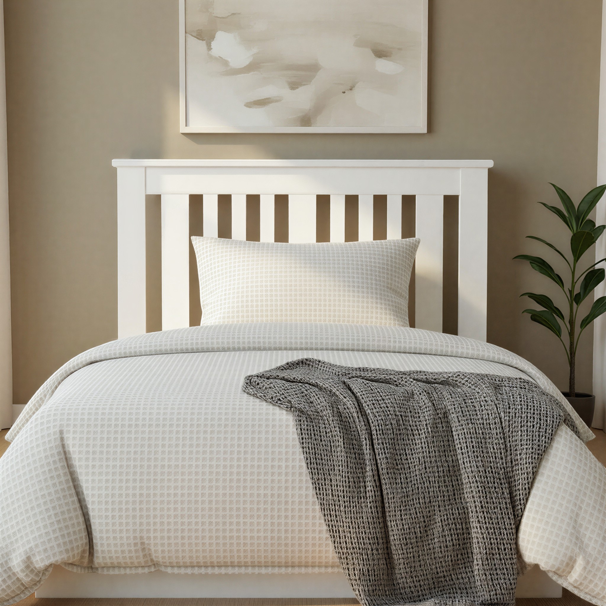 Chelsea Single / King Single Headboard, White