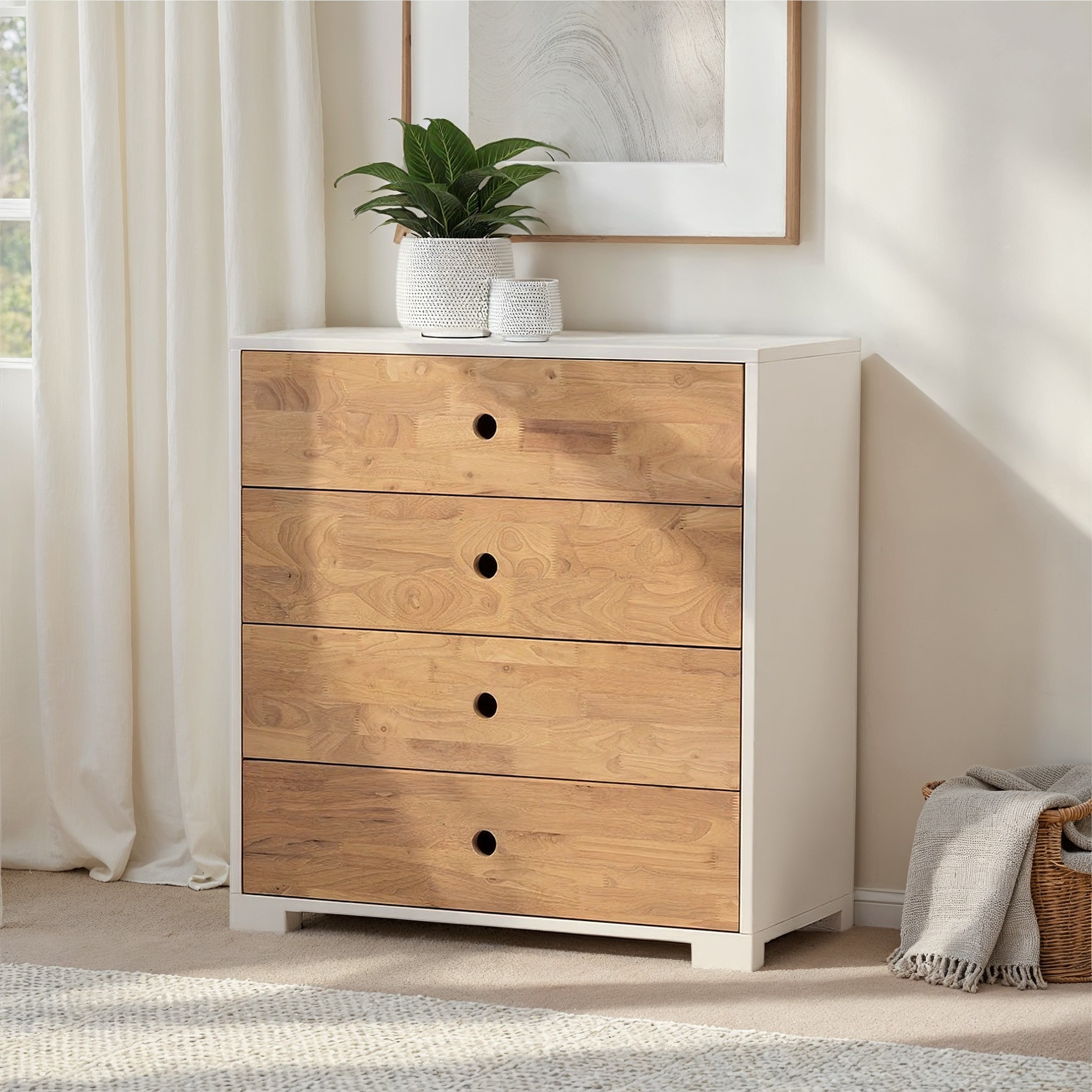 Chia 4 Drawer Chest - W80