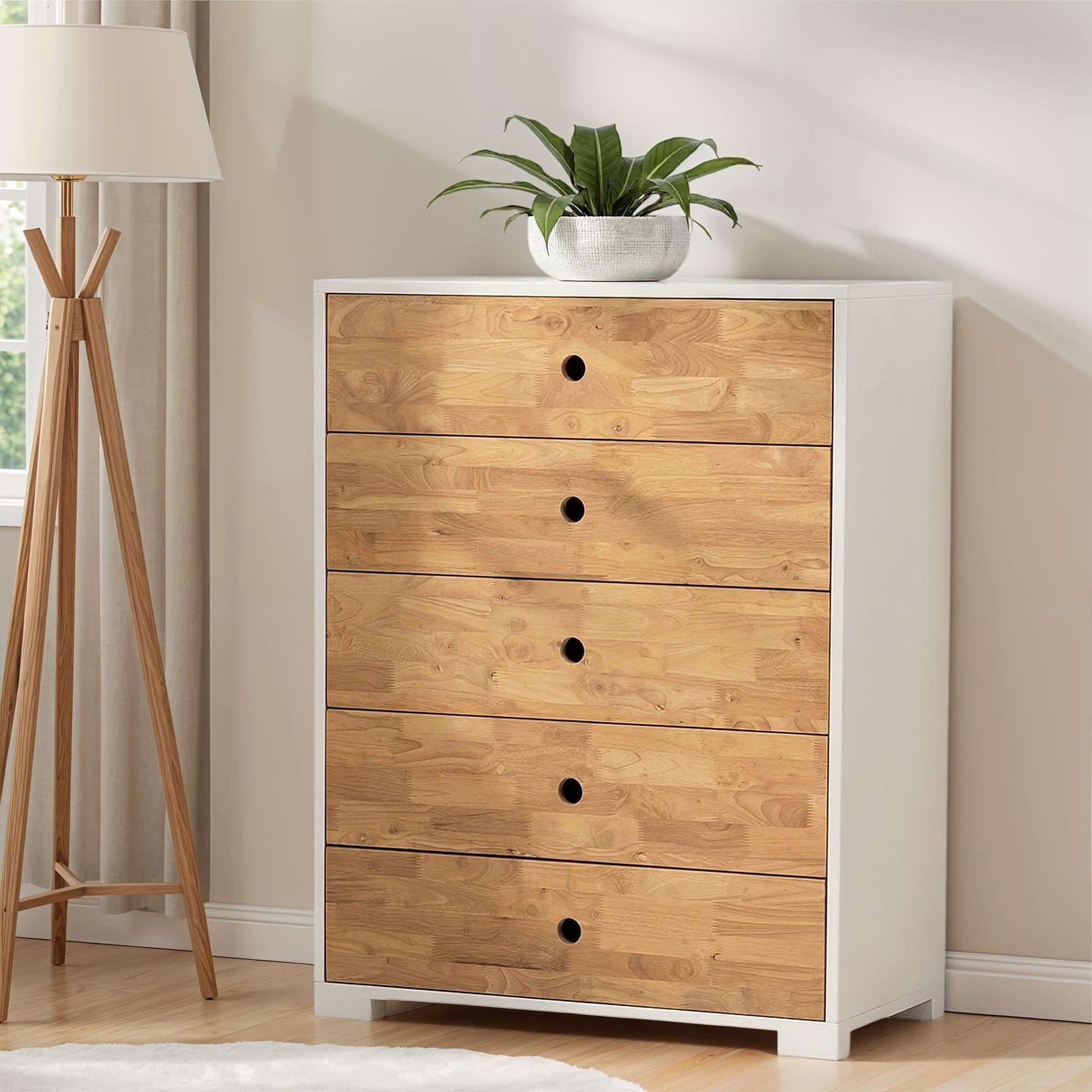 Chia 5 Drawer Chest - W80