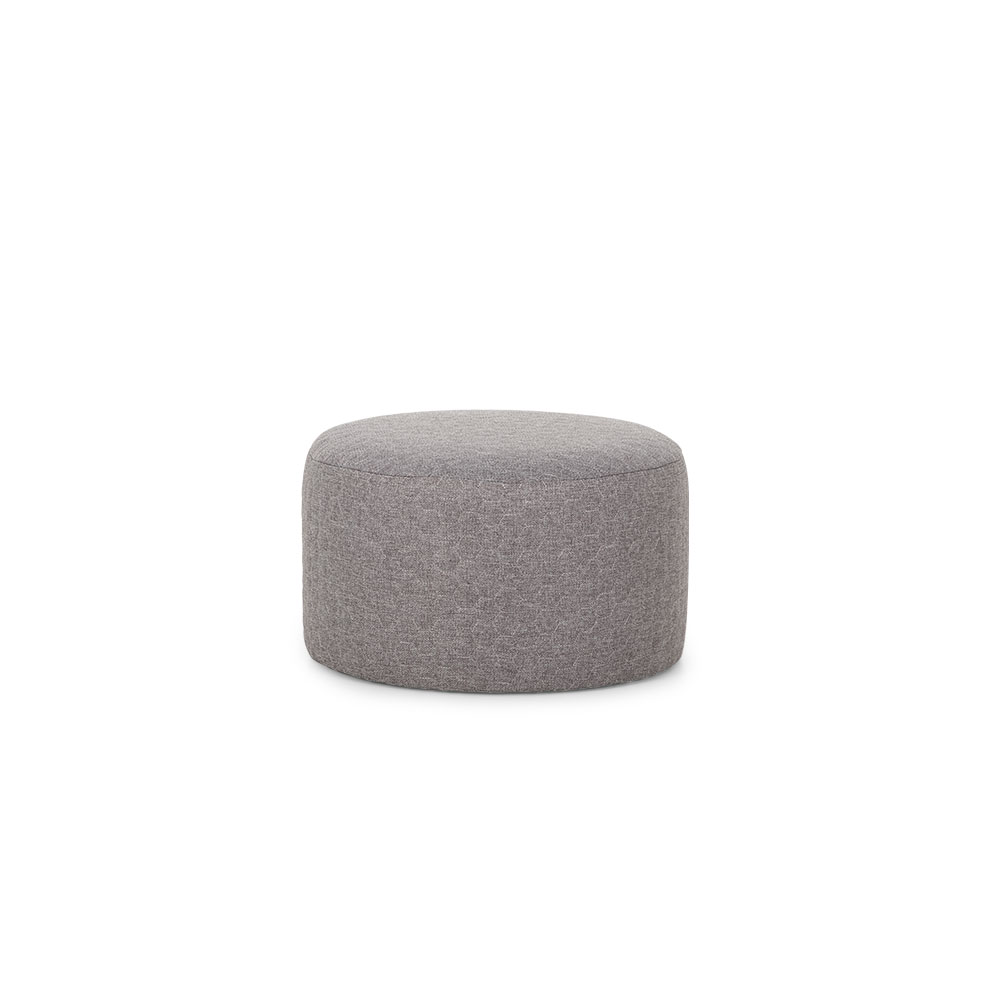 Clover Ottoman - Large, Light Grey