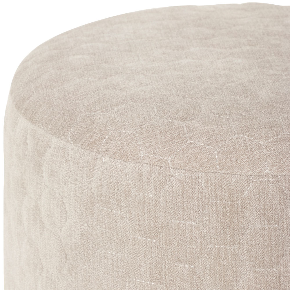 Clover Ottoman - Small, Oatmeal