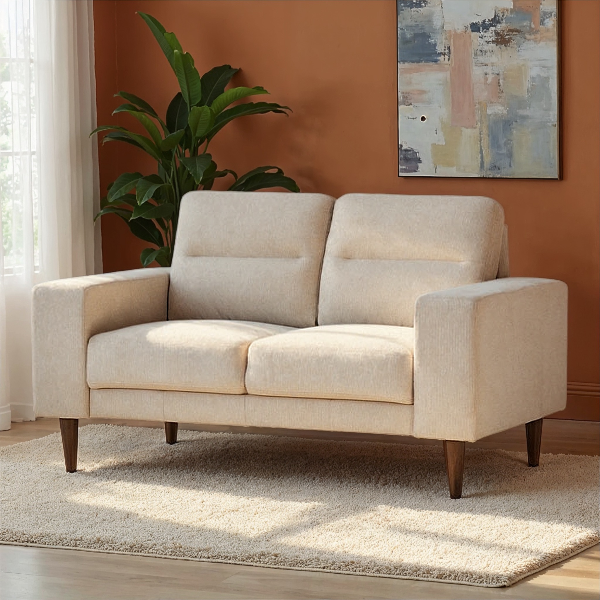 Logan 2 Seater Sofa, Beige