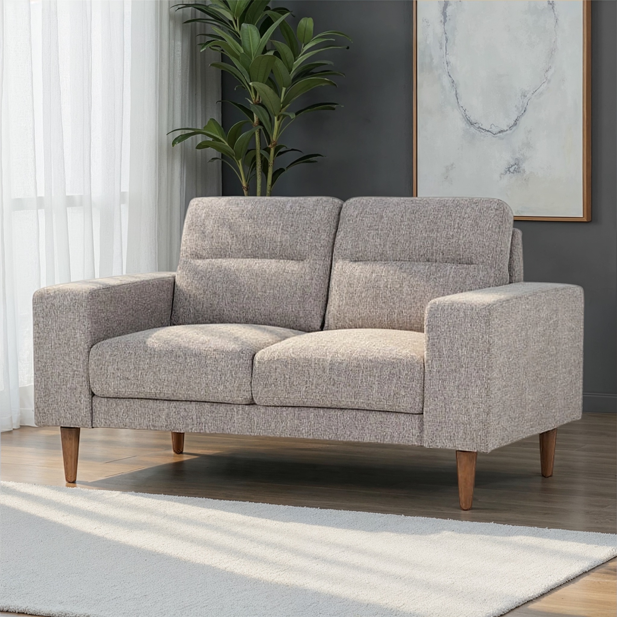 Logan 2 Seater Sofa, Dark Grey