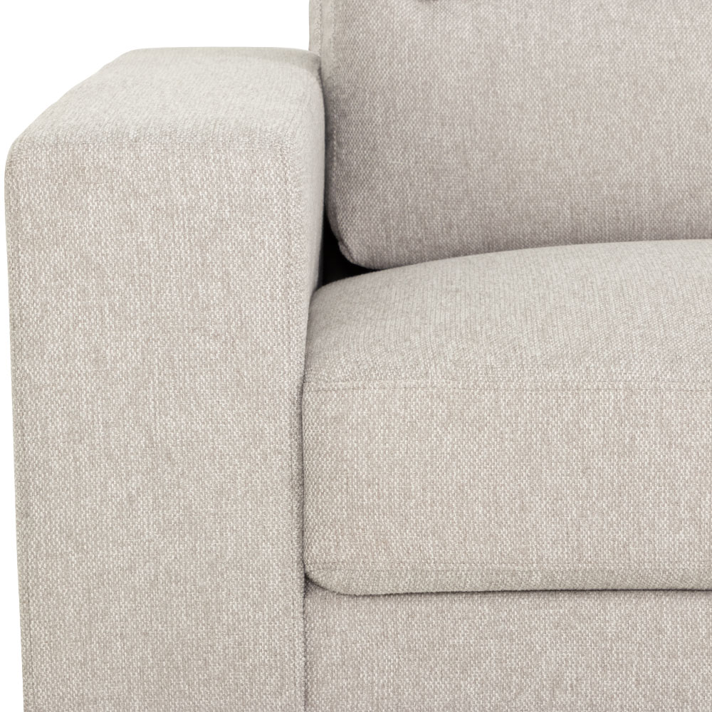 Logan 3 Seater Sofa, Light Grey