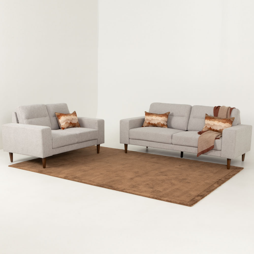Logan 3 Seater Sofa, Light Grey
