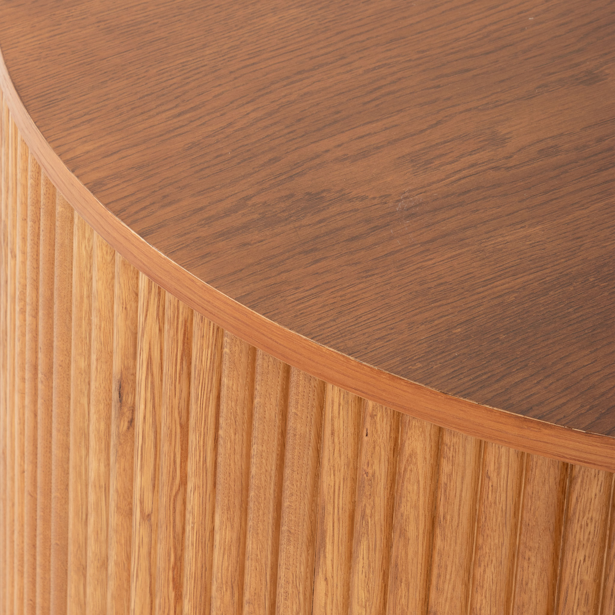 Malmo Round Coffee Table - W80, Caramel