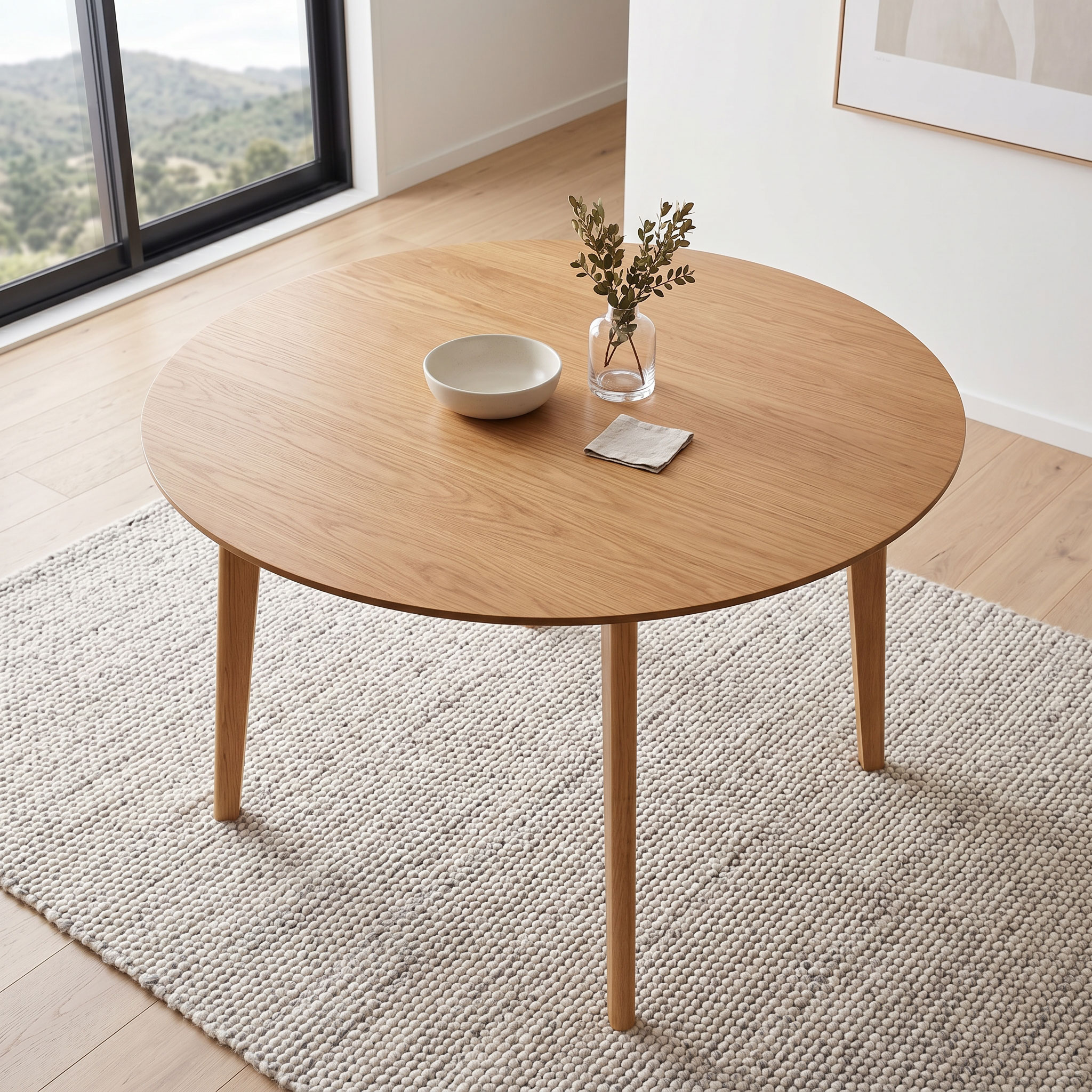 Norsk Round Dining Table - W120, Natural