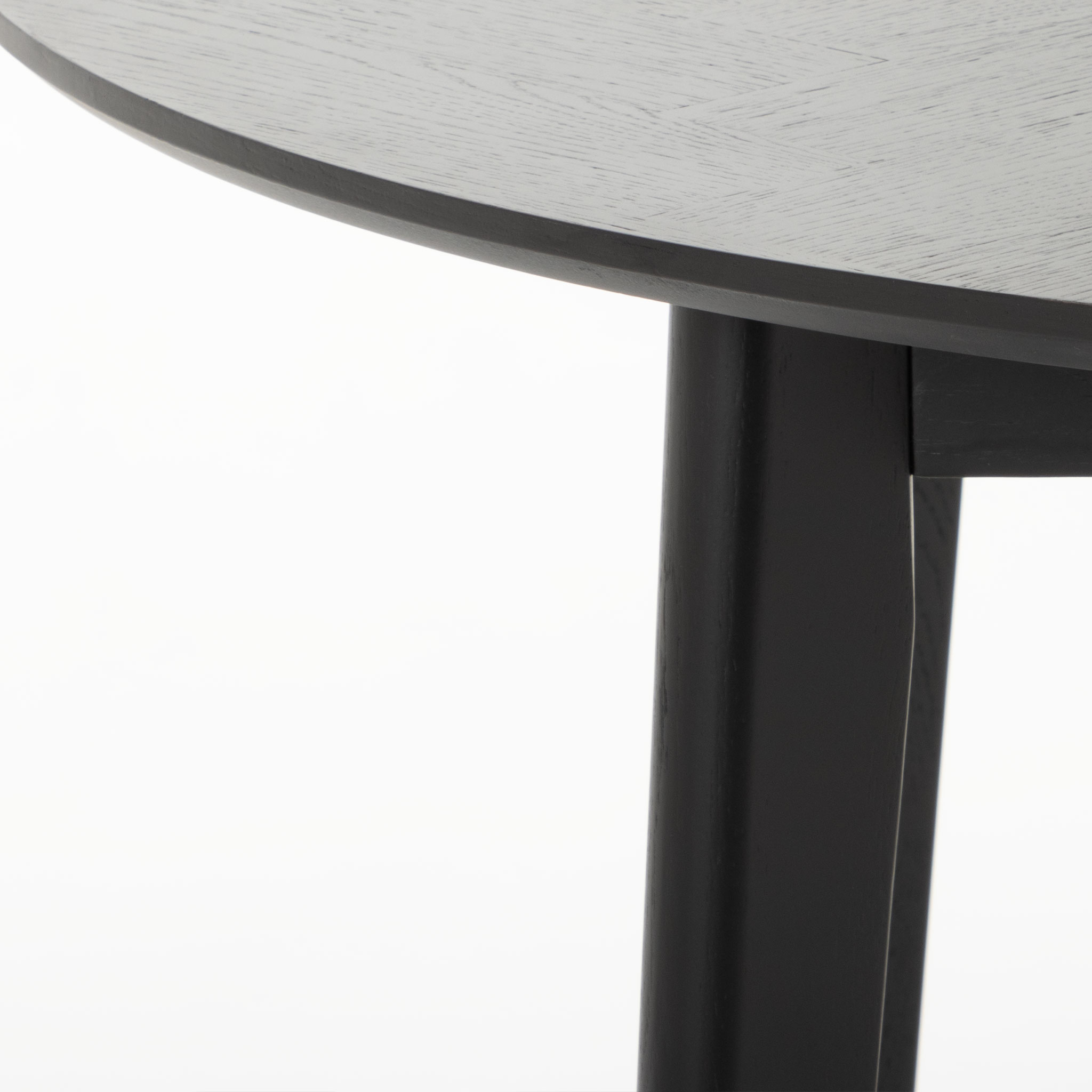 Norsk Round Dining Table - W120, Black