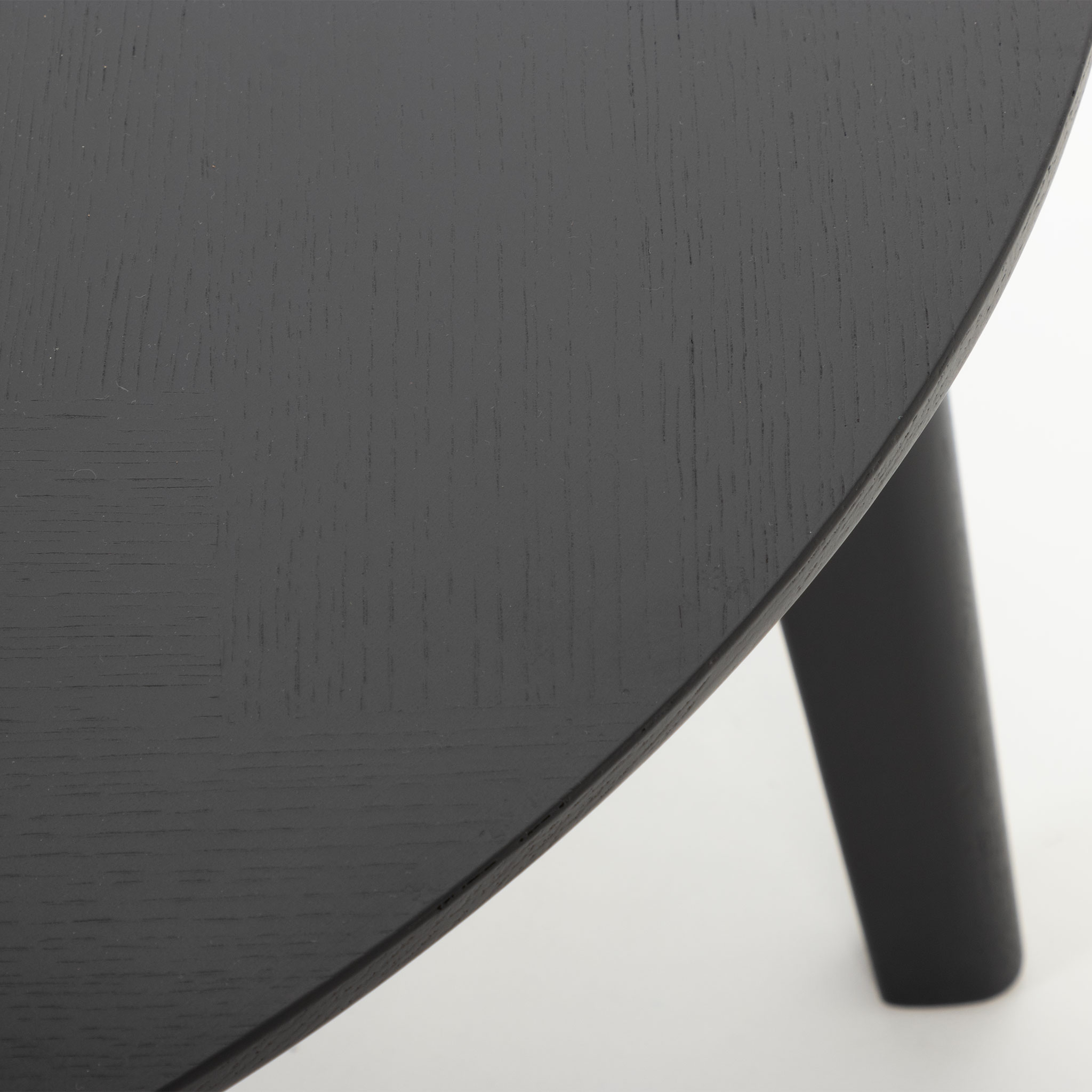 Norsk Round Coffee Table - W90, Black