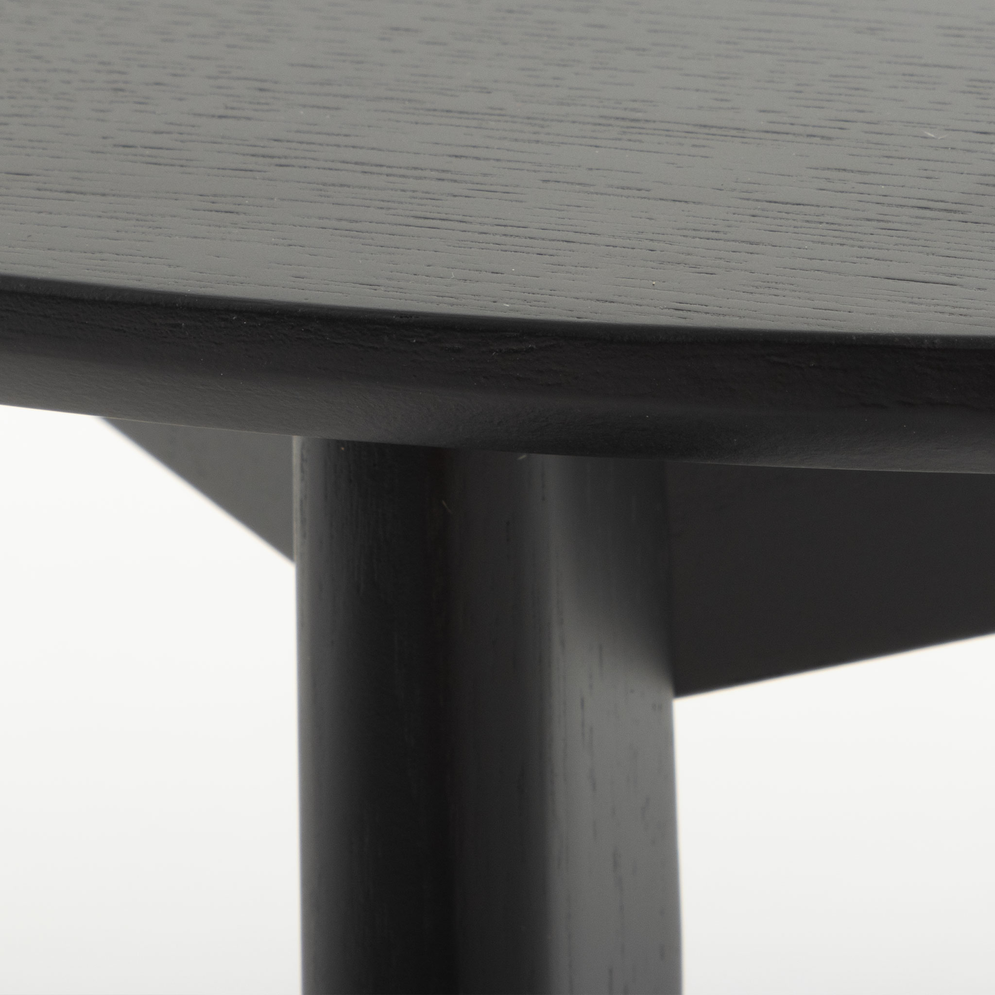 Norsk Round Coffee Table - W90, Black