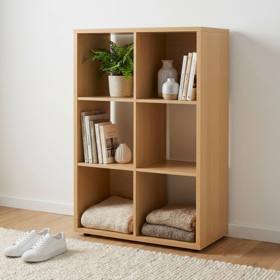Cube 2 x 3, Light Oak