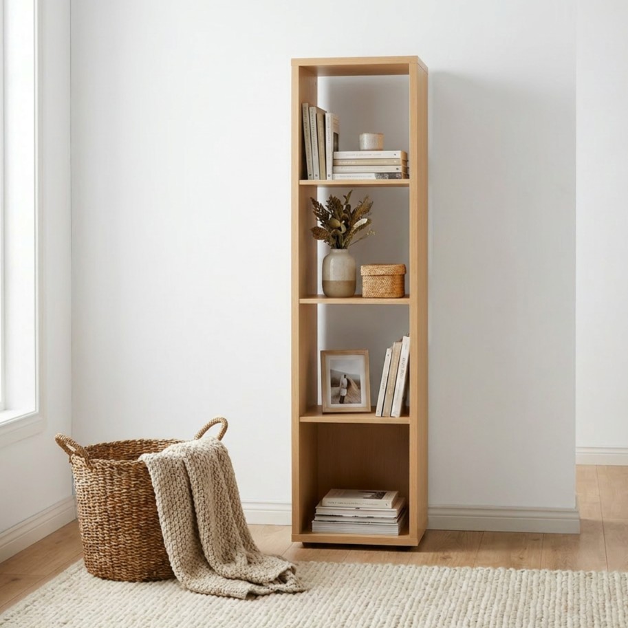 Cube 4 x 1, Light Oak