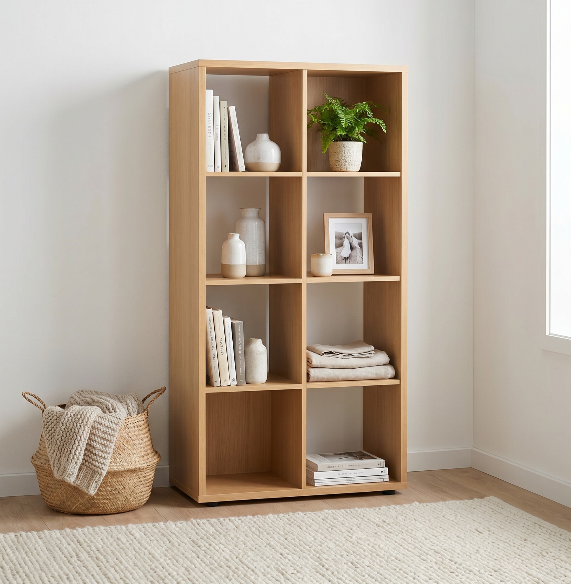 Cube 4 x 2, Light Oak