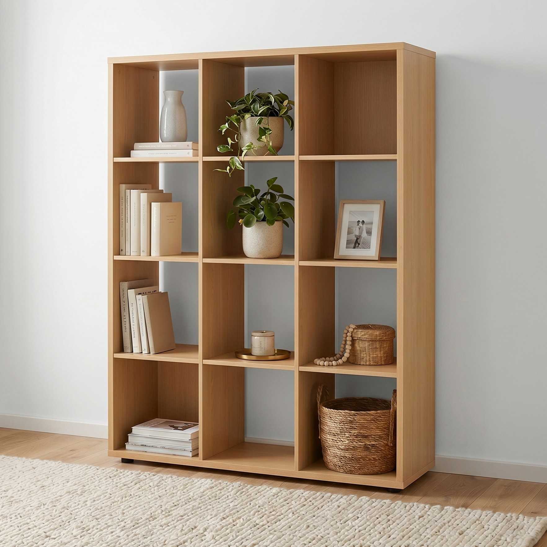 Cube 4 x 3, Light Oak