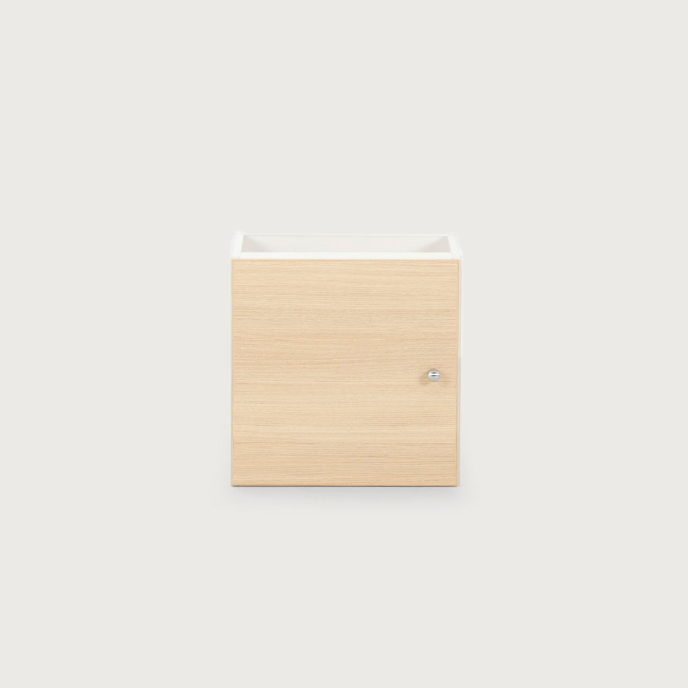 Cubo 1 Door Box Insert, Beech