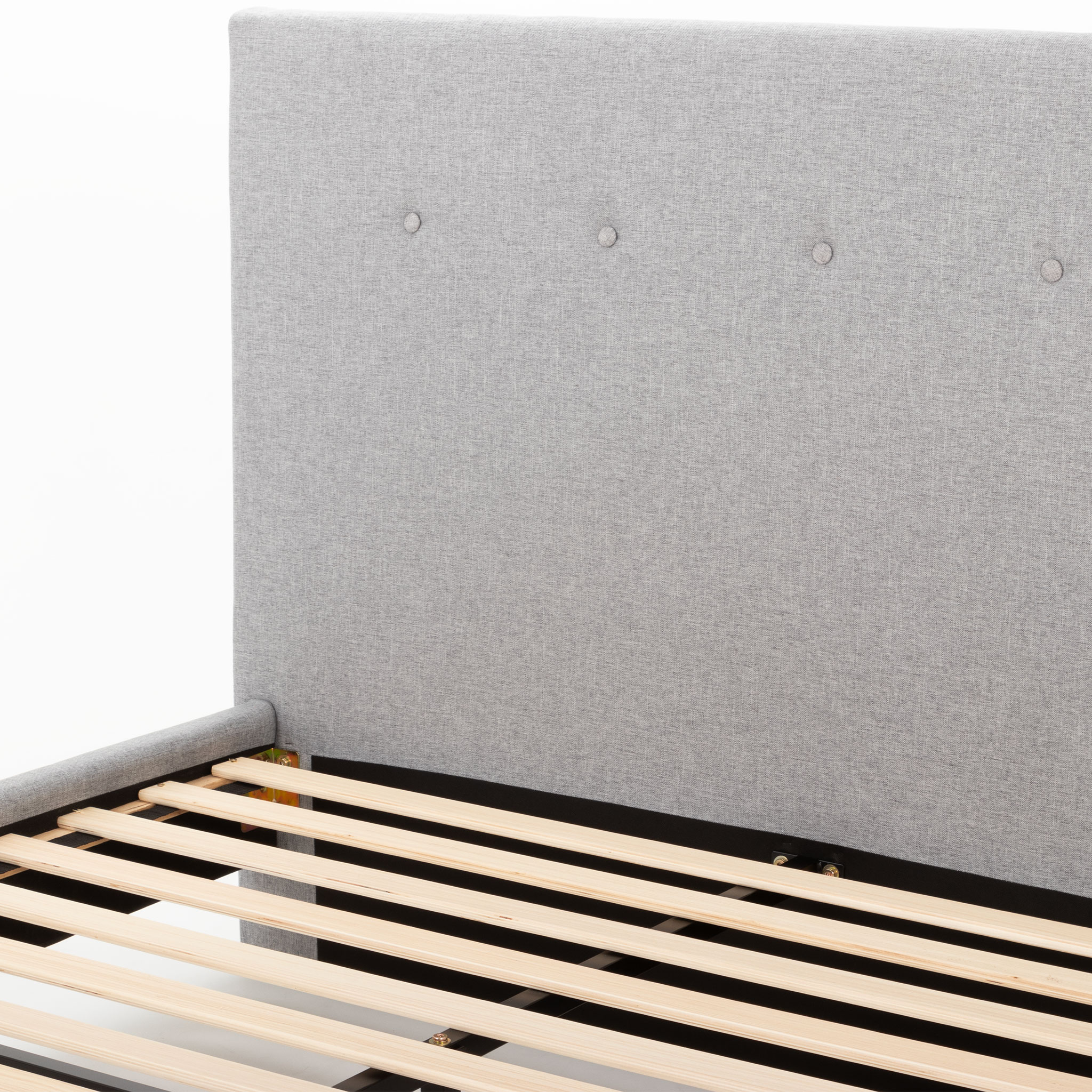 Dallas Double Bed Frame, Light Grey