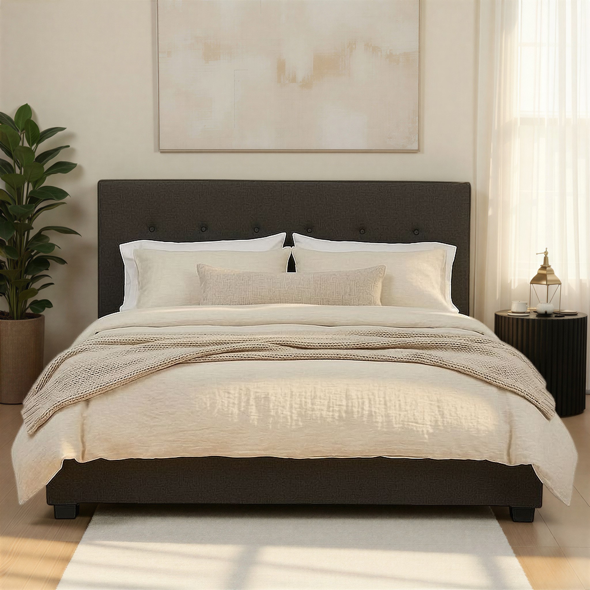 Dallas King Bed Frame, Jet