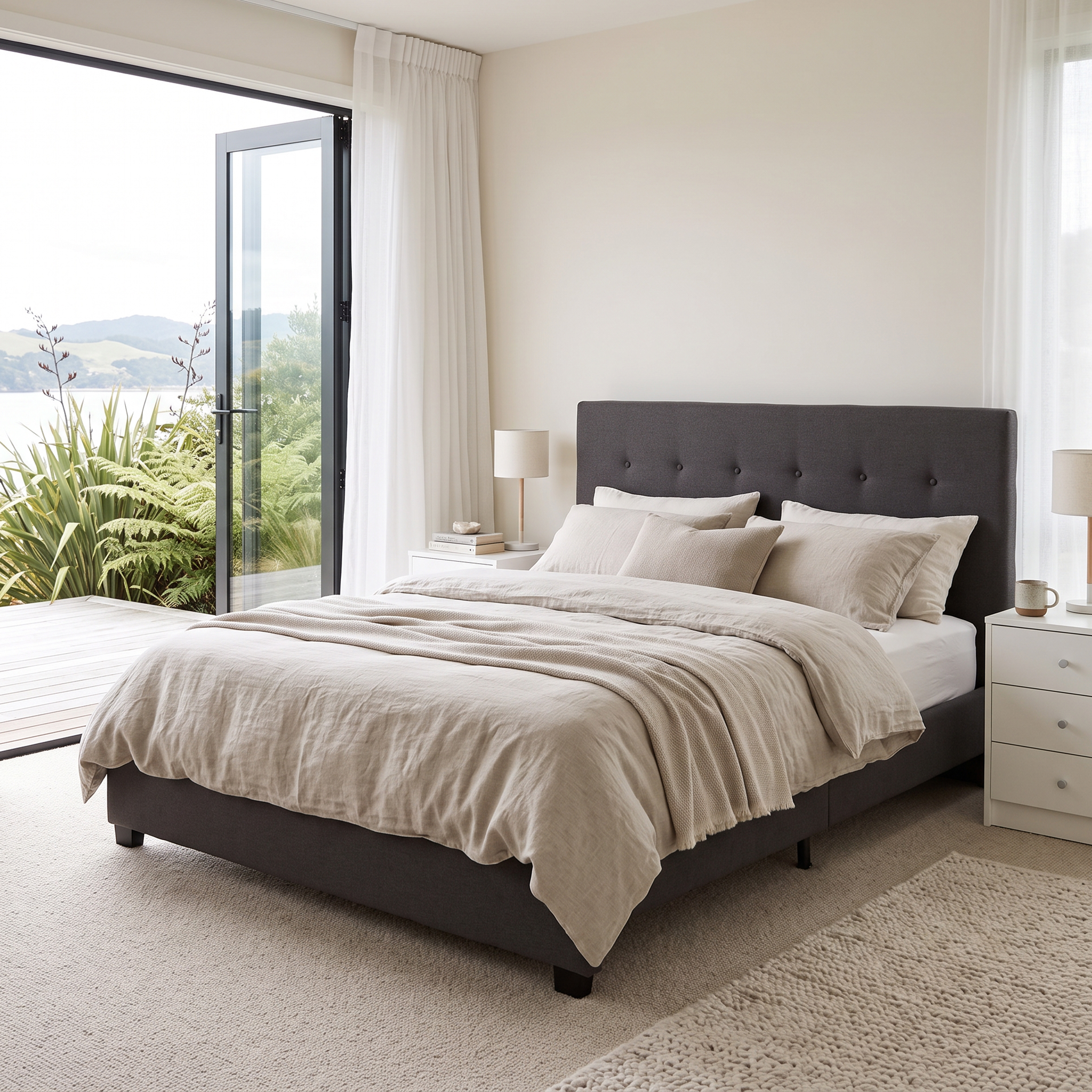 Dallas Queen Bed Frame, Jet