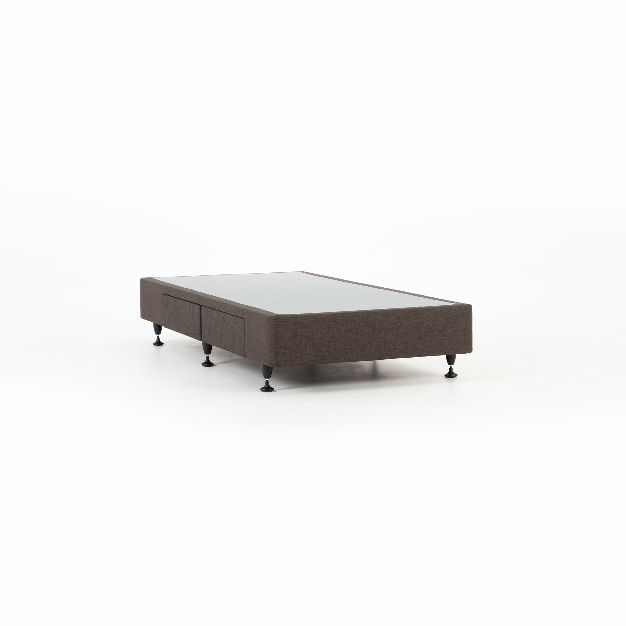 Doze 2 Drawer Left Hand Facing Mattress Base - King Single, Charcoal