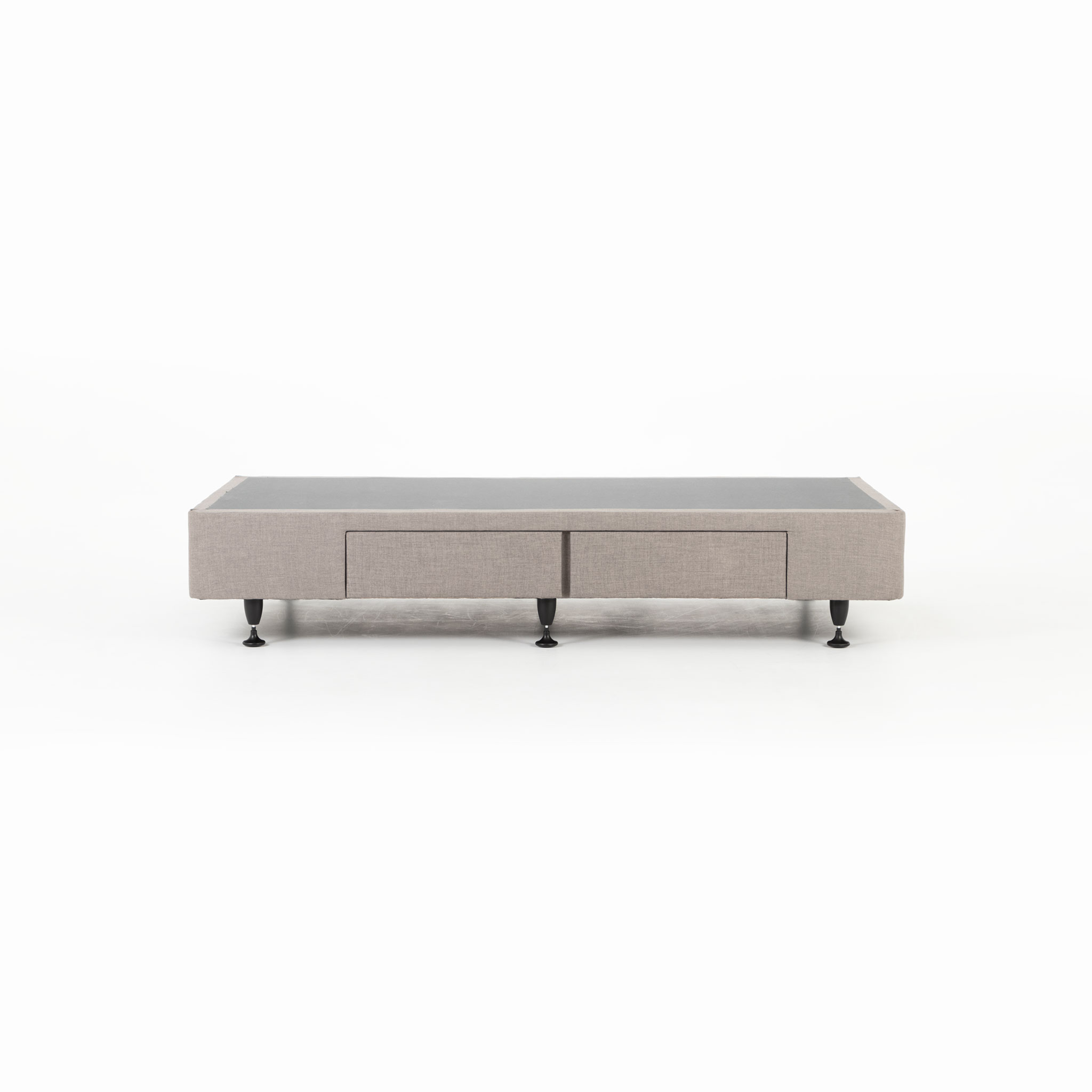 Doze 2 Drawer Left Hand Facing Mattress Base - King Single, Grey