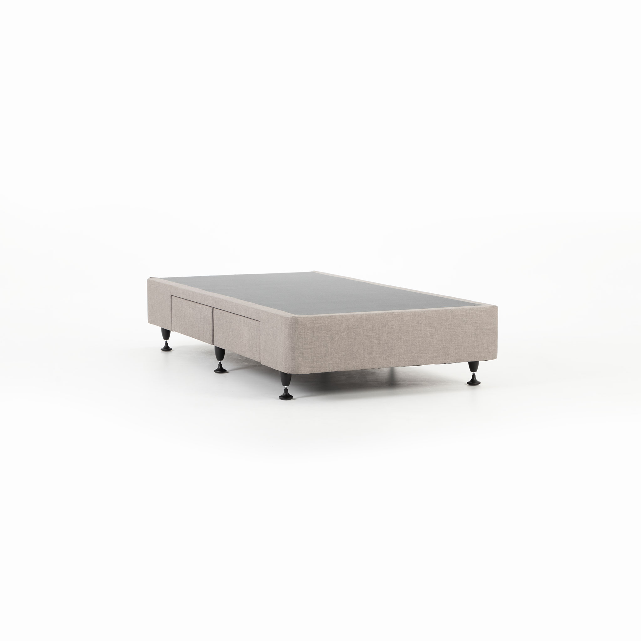 Doze 2 Drawer Left Hand Facing Mattress Base - Single, Grey
