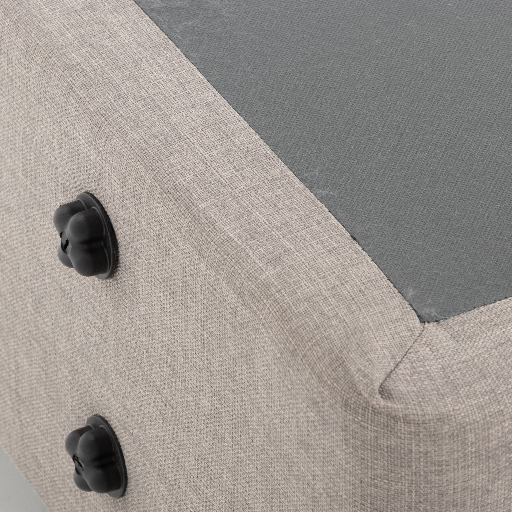 Doze 2 Drawer Left Hand Facing Mattress Base - Single, Grey