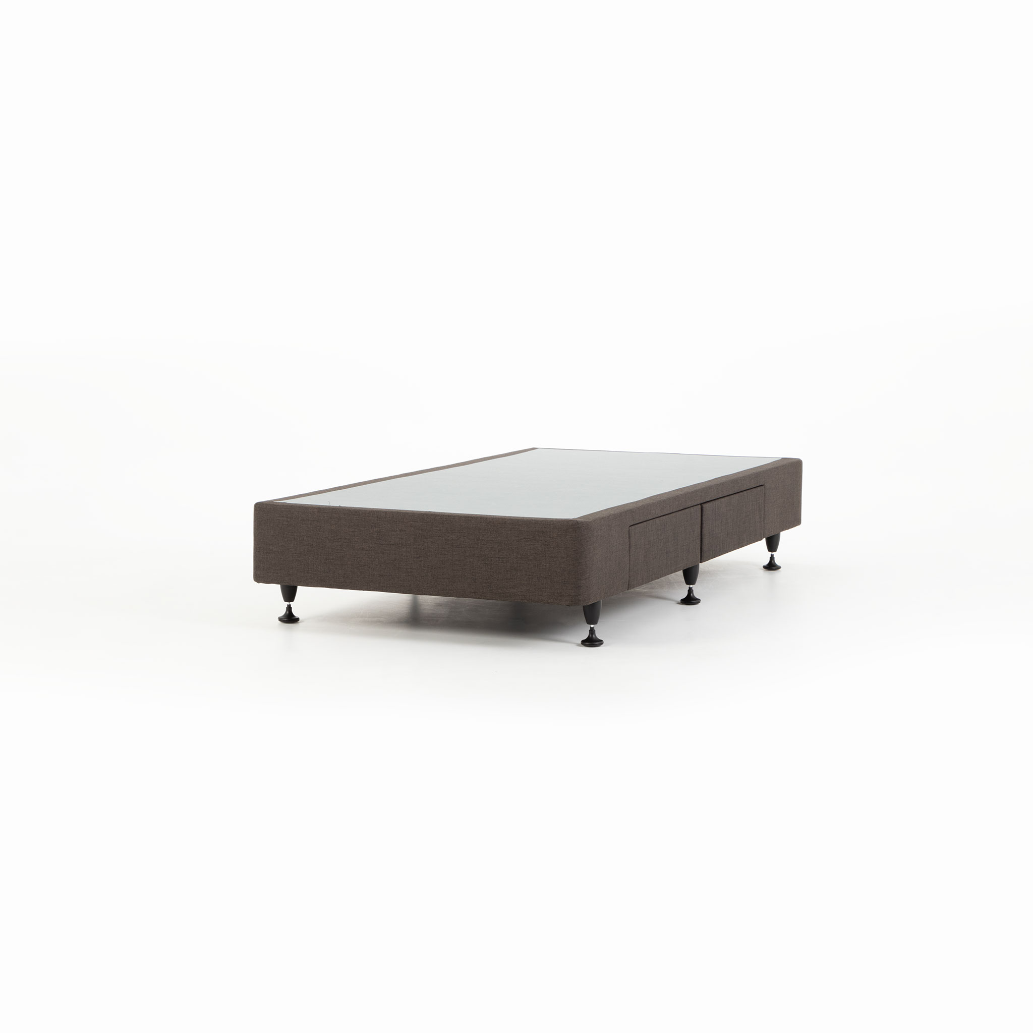 Doze 2 Drawer Right Hand Facing Mattress Base - Single, Charcoal