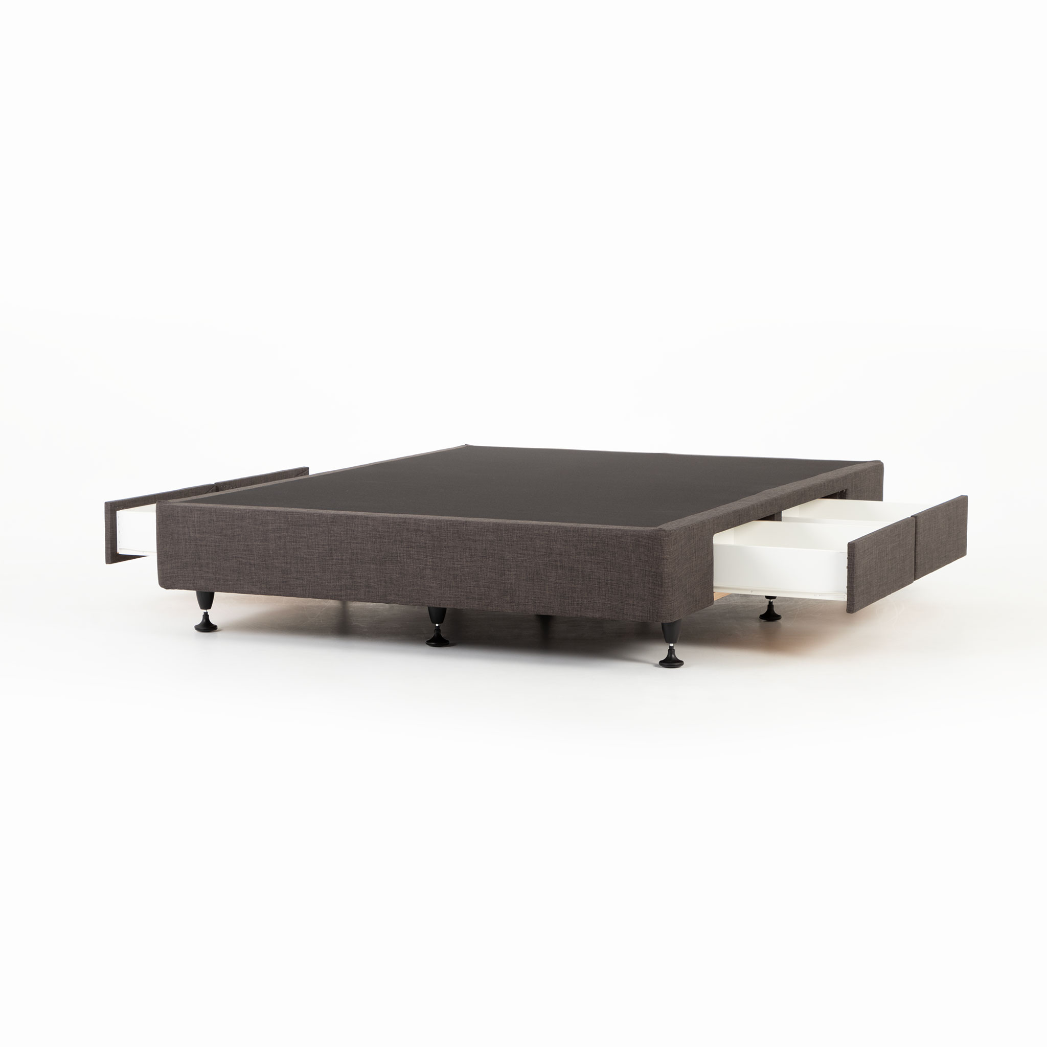 Doze 4 Drawer Mattress Base - Double, Charcoal
