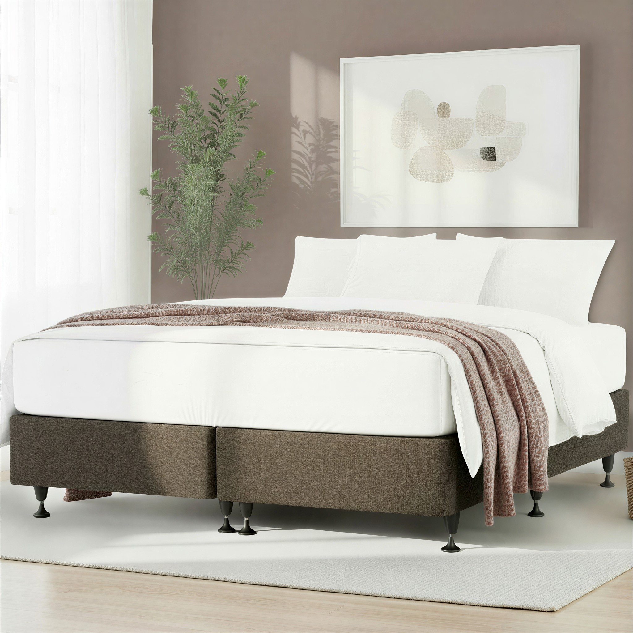 Doze Mattress Base California King, Charcoal