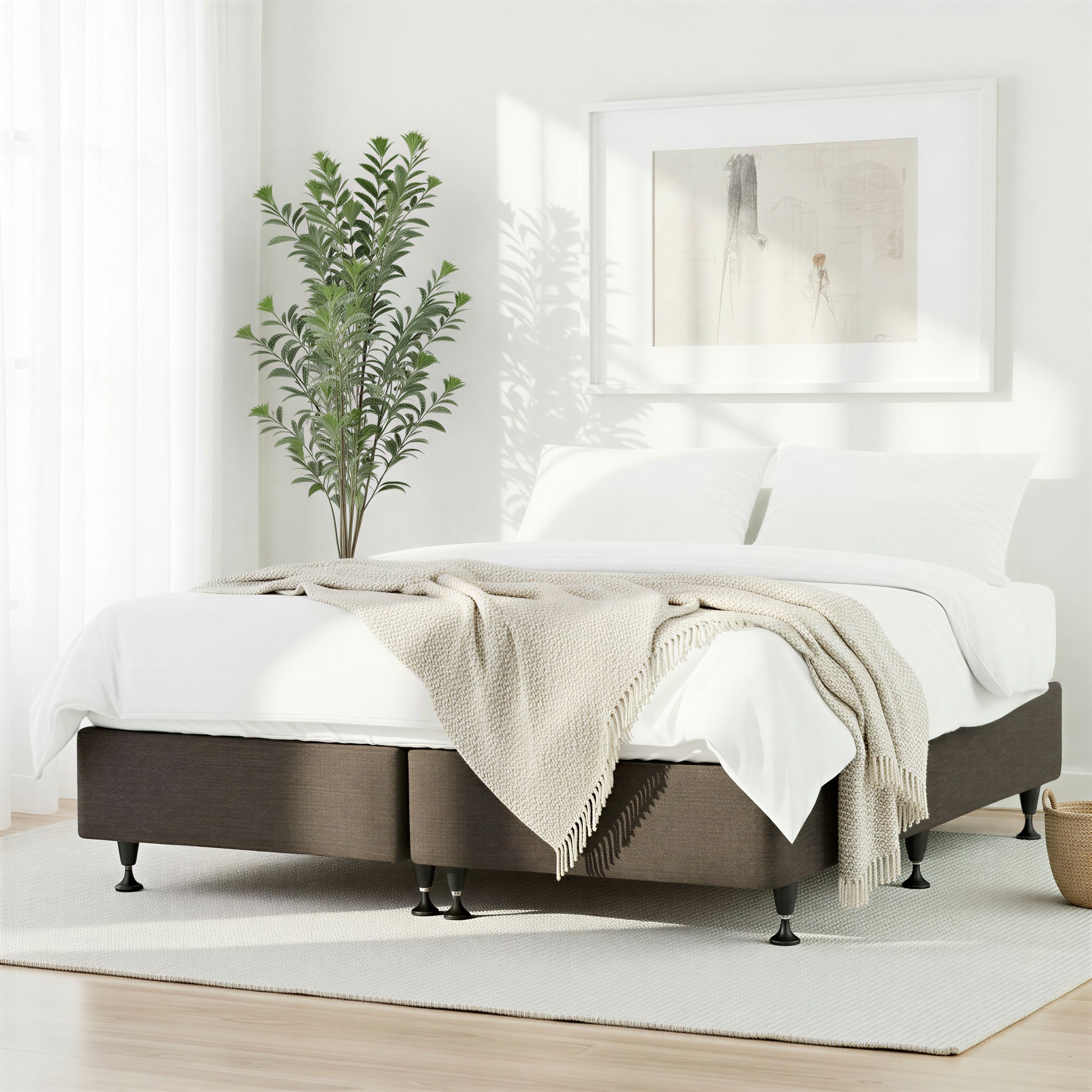 Doze Mattress Base King, Charcoal