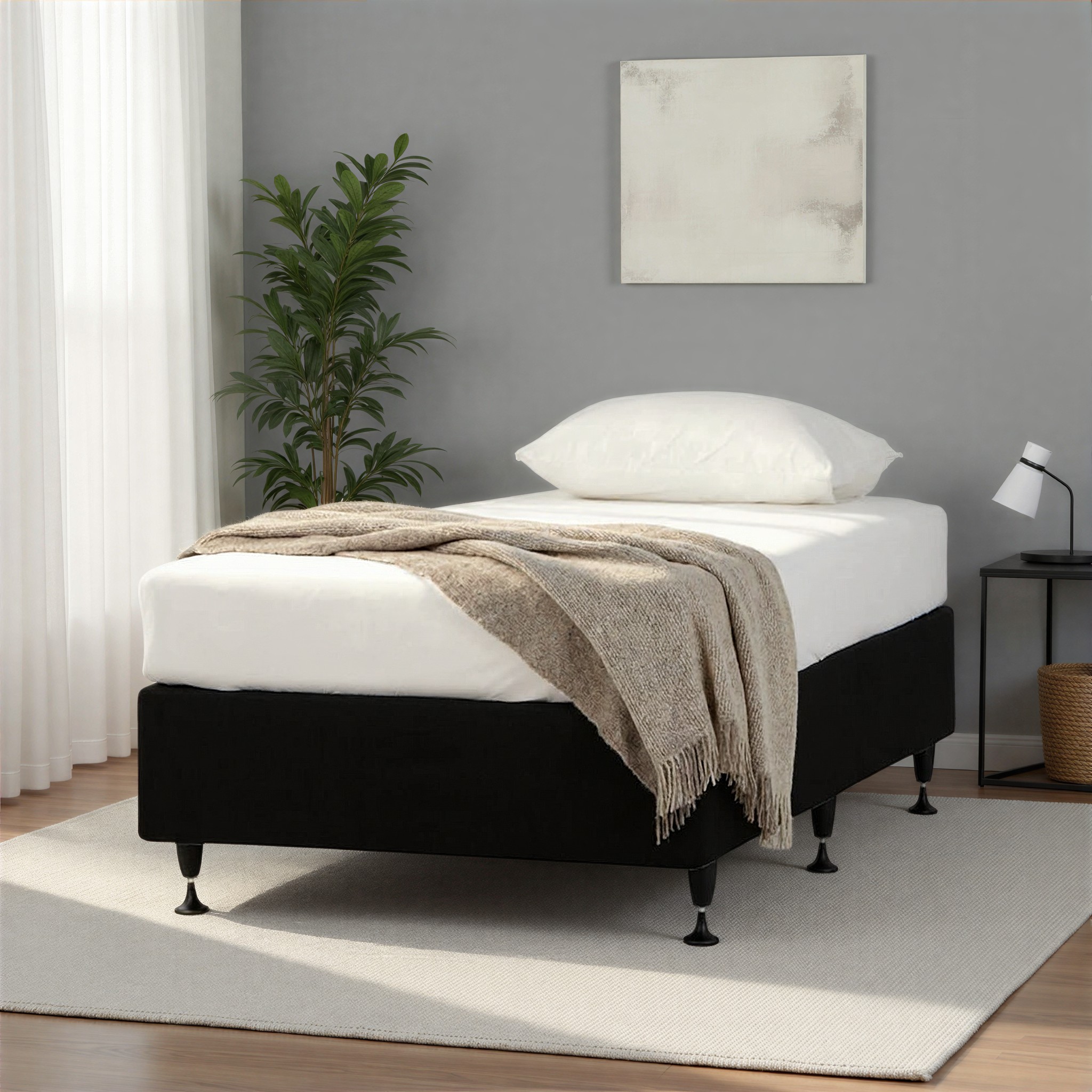 Doze Mattress Base - King Single, Black
