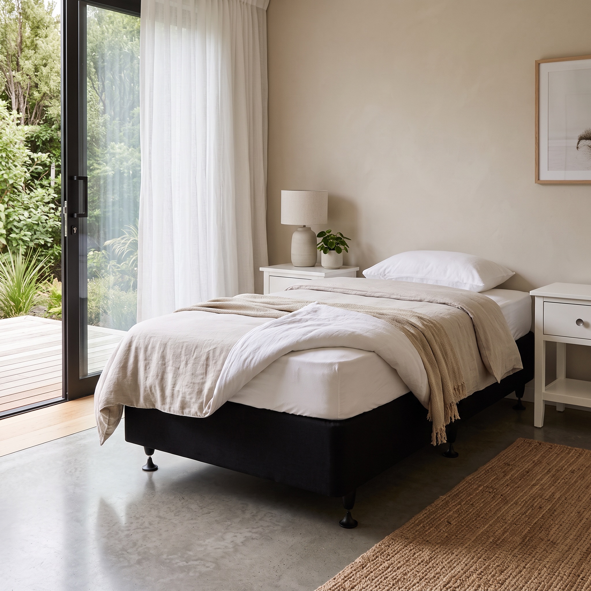 Doze Mattress Base - King Single, Black