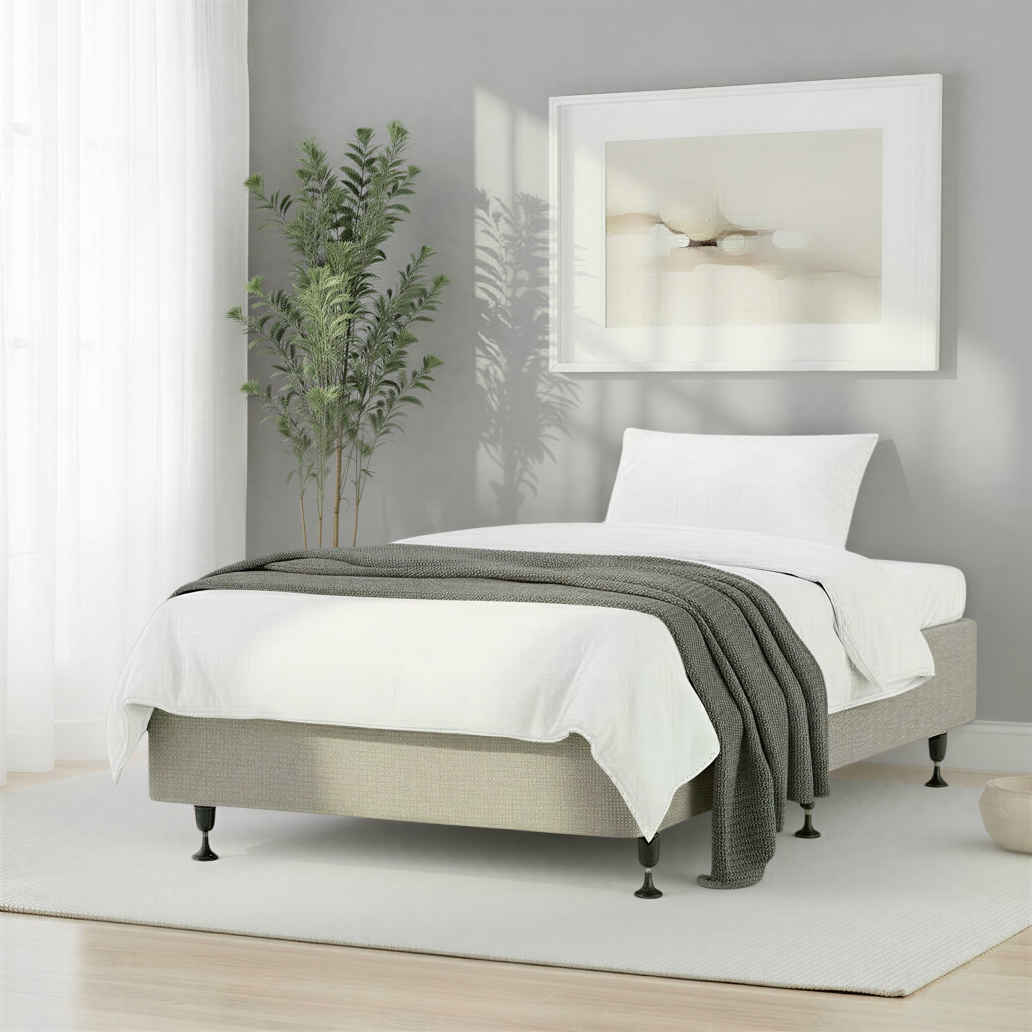 Doze Mattress Base King Single, Grey